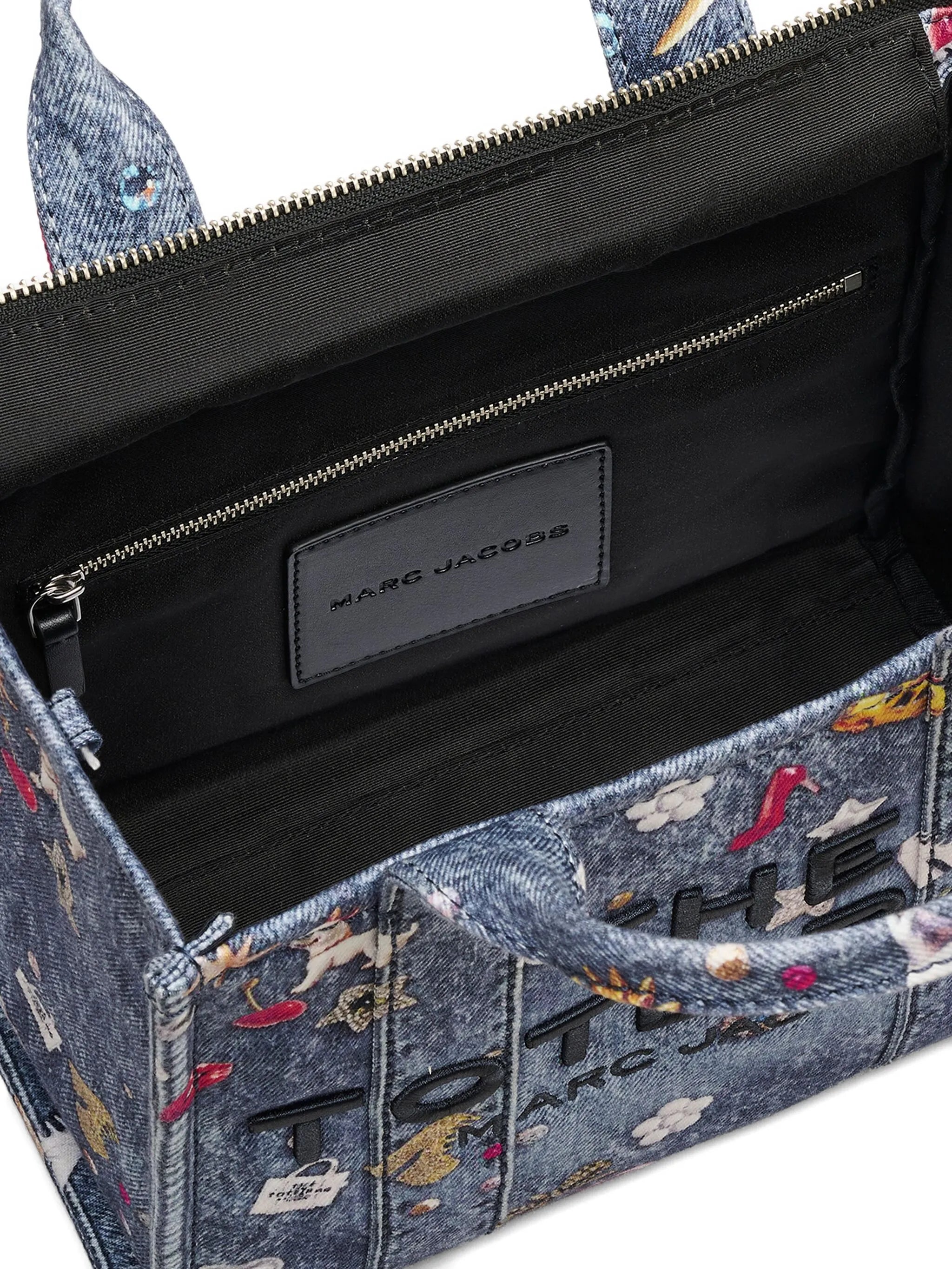 THE SMALL TOTE JEANS RICAMO