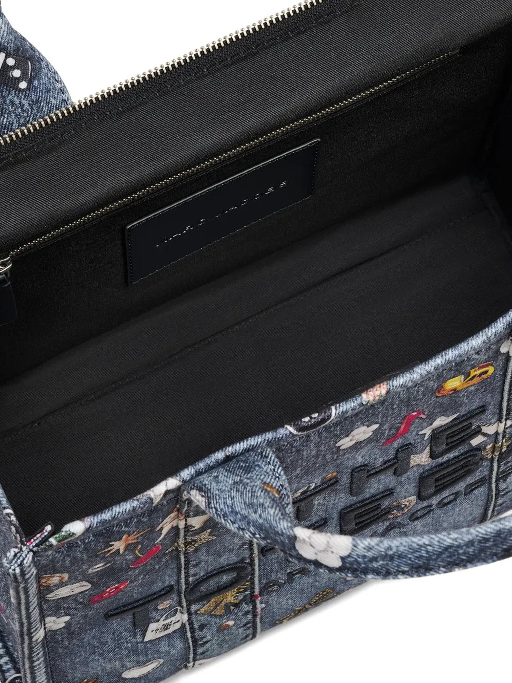 THE MEDIUM TOTE JEANS RICAMO