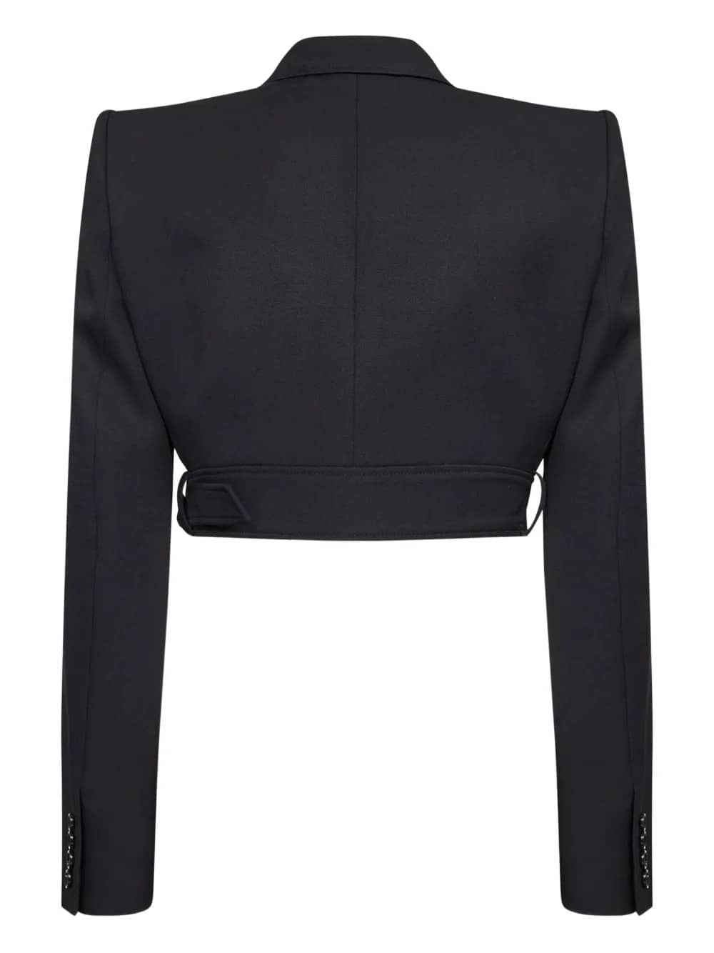 GIACCA SPENCER CORTA IN LANA GRAIN DE POUDRE