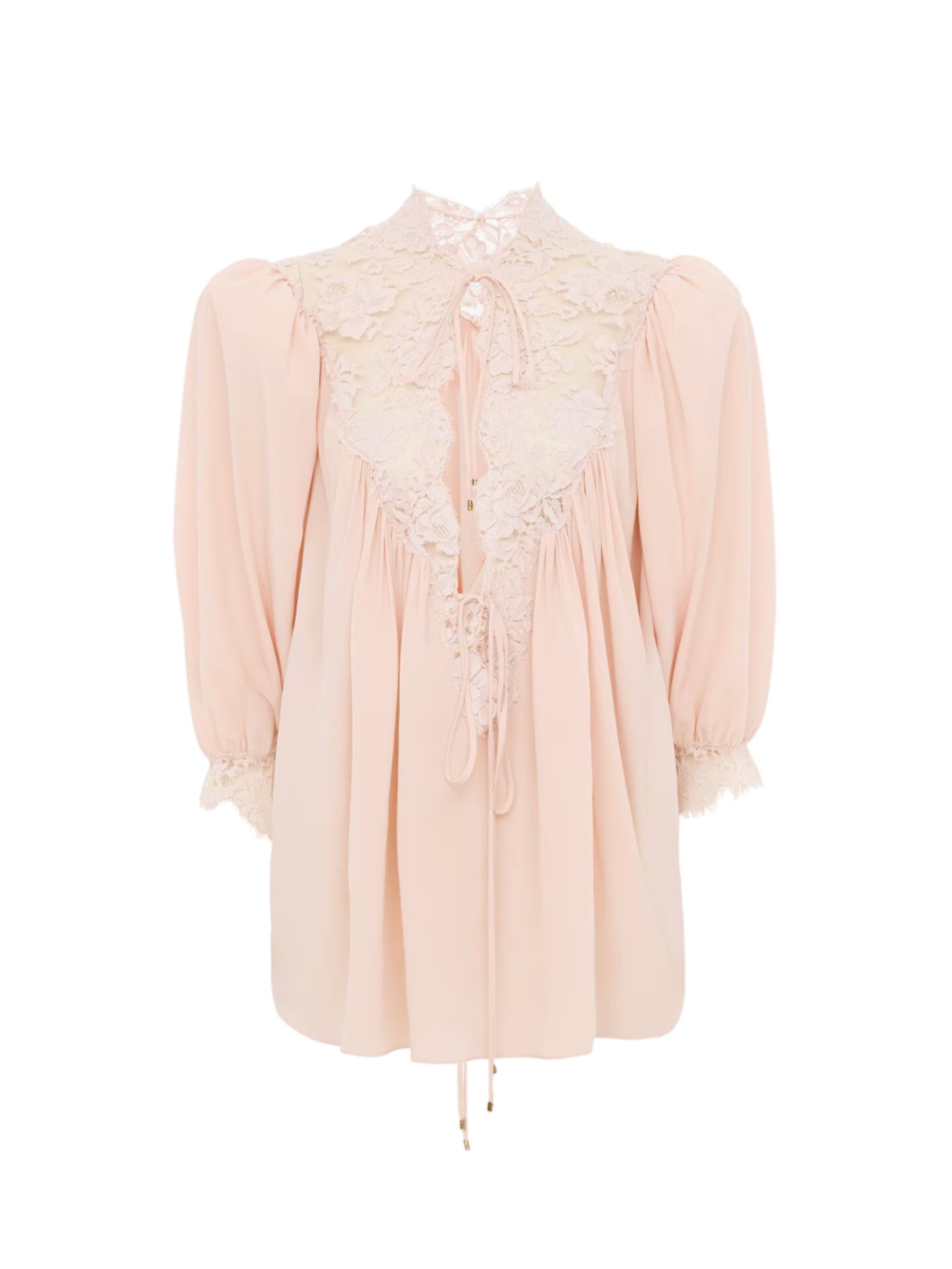 CAMICIA SETA E PIZZO