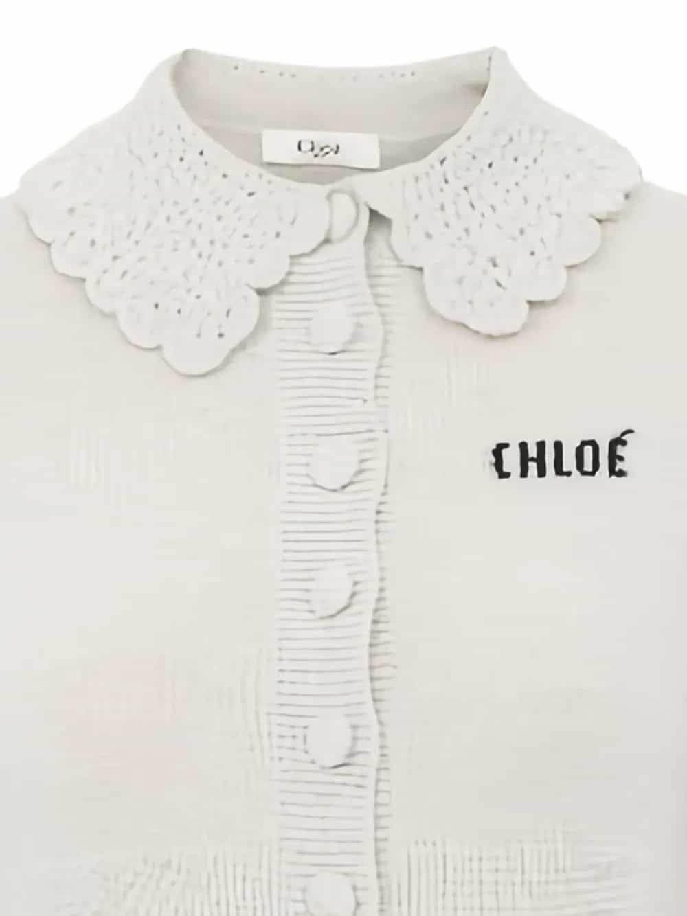 CARDIGAN ADERENTE CON LOGO IN LANA