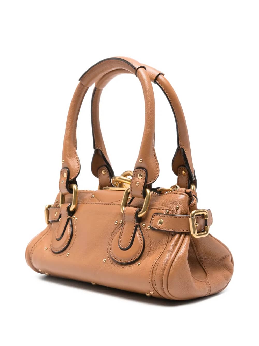 Borsa Paddington in pelle granata