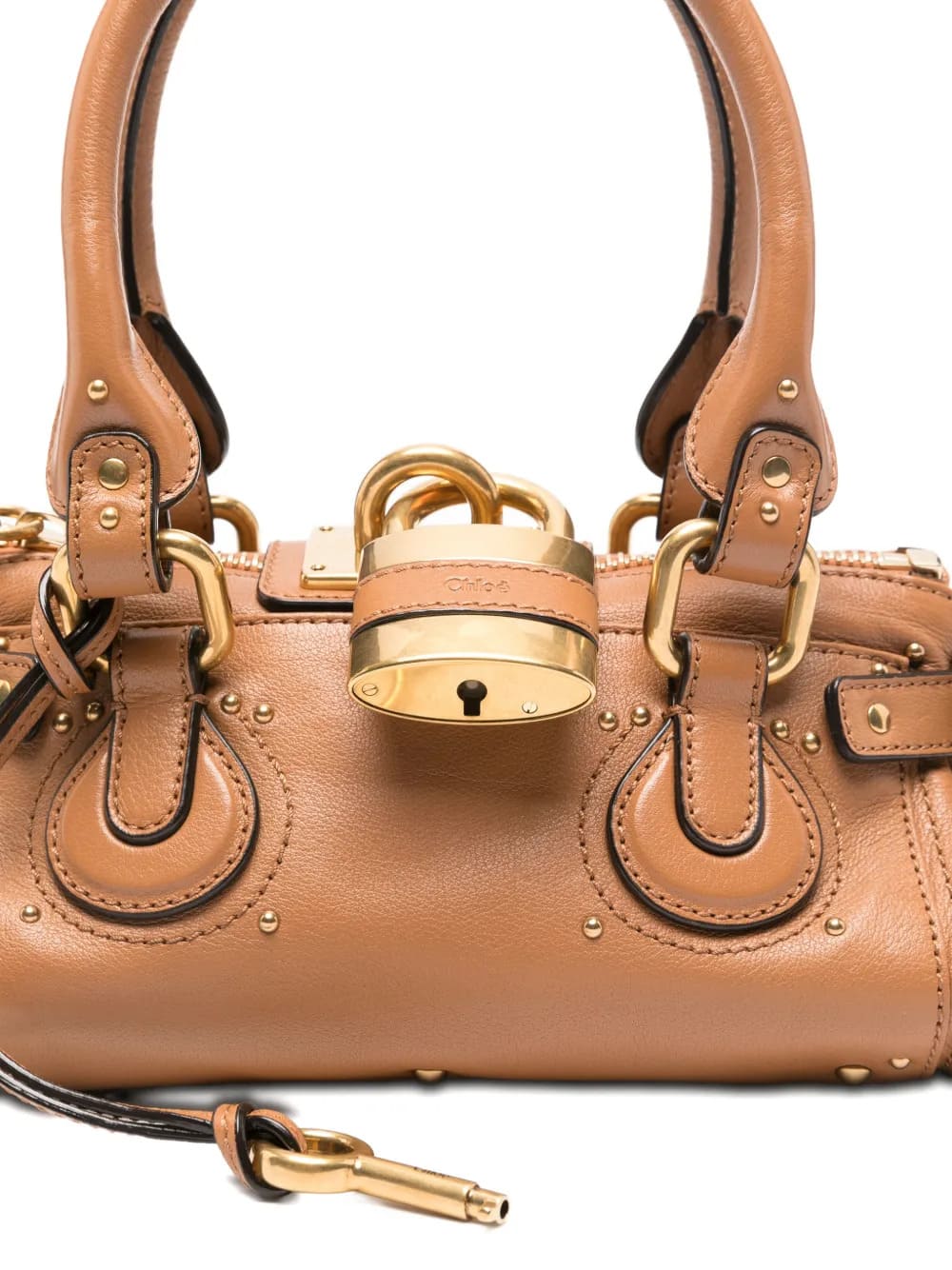 Borsa Paddington in pelle granata