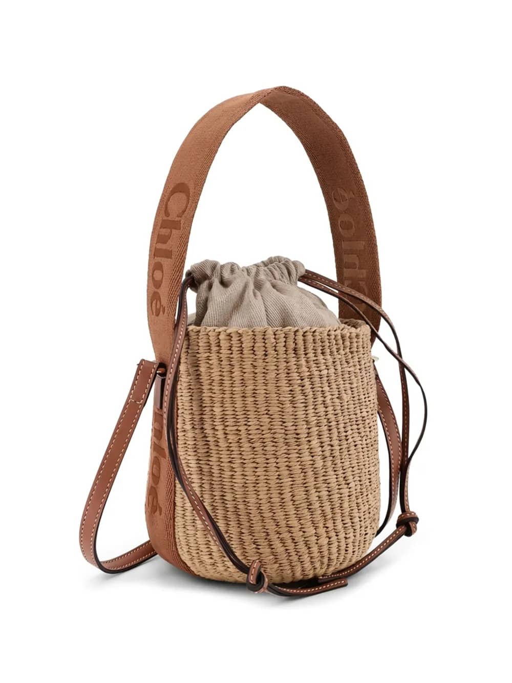 Borsa cesto Woody piccola in fibre naturali