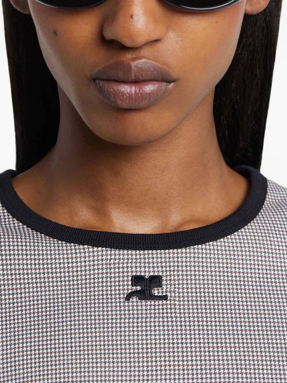 T-shirt logo Courrèges