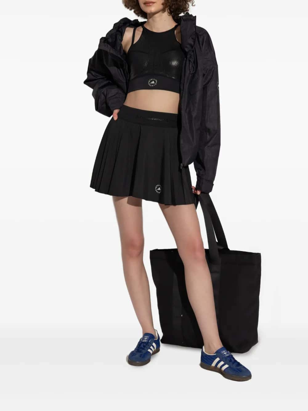 Minigonna plissettata con logo by Adidas x Stella Mccartney