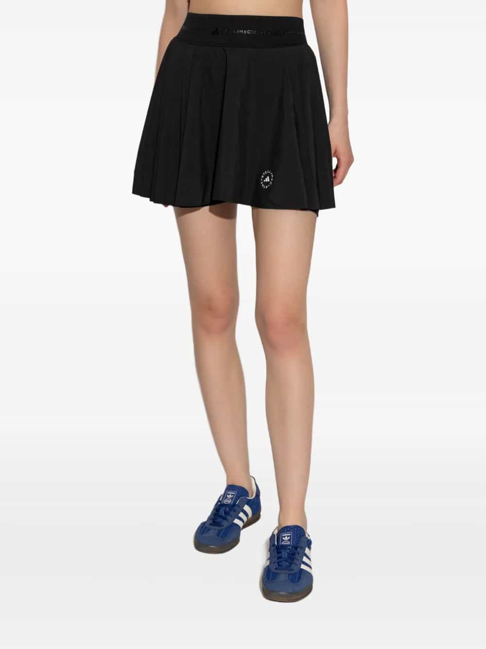 Minigonna plissettata con logo by Adidas x Stella Mccartney