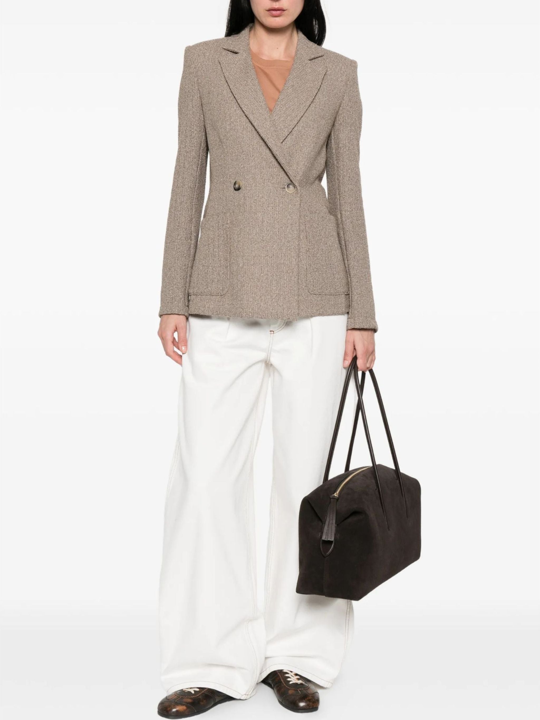 Giacca doppiopetto in tweed