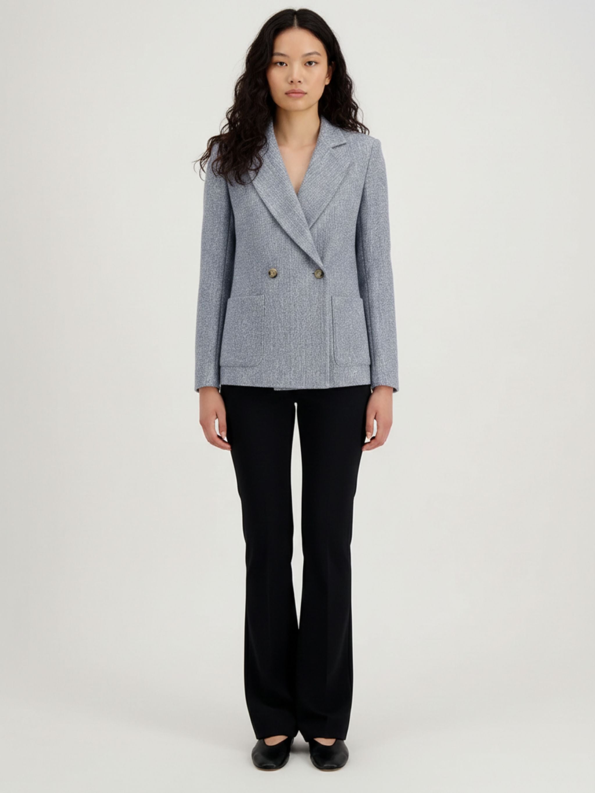GIACCA DOPPIO PETTO TWEED FRISE`