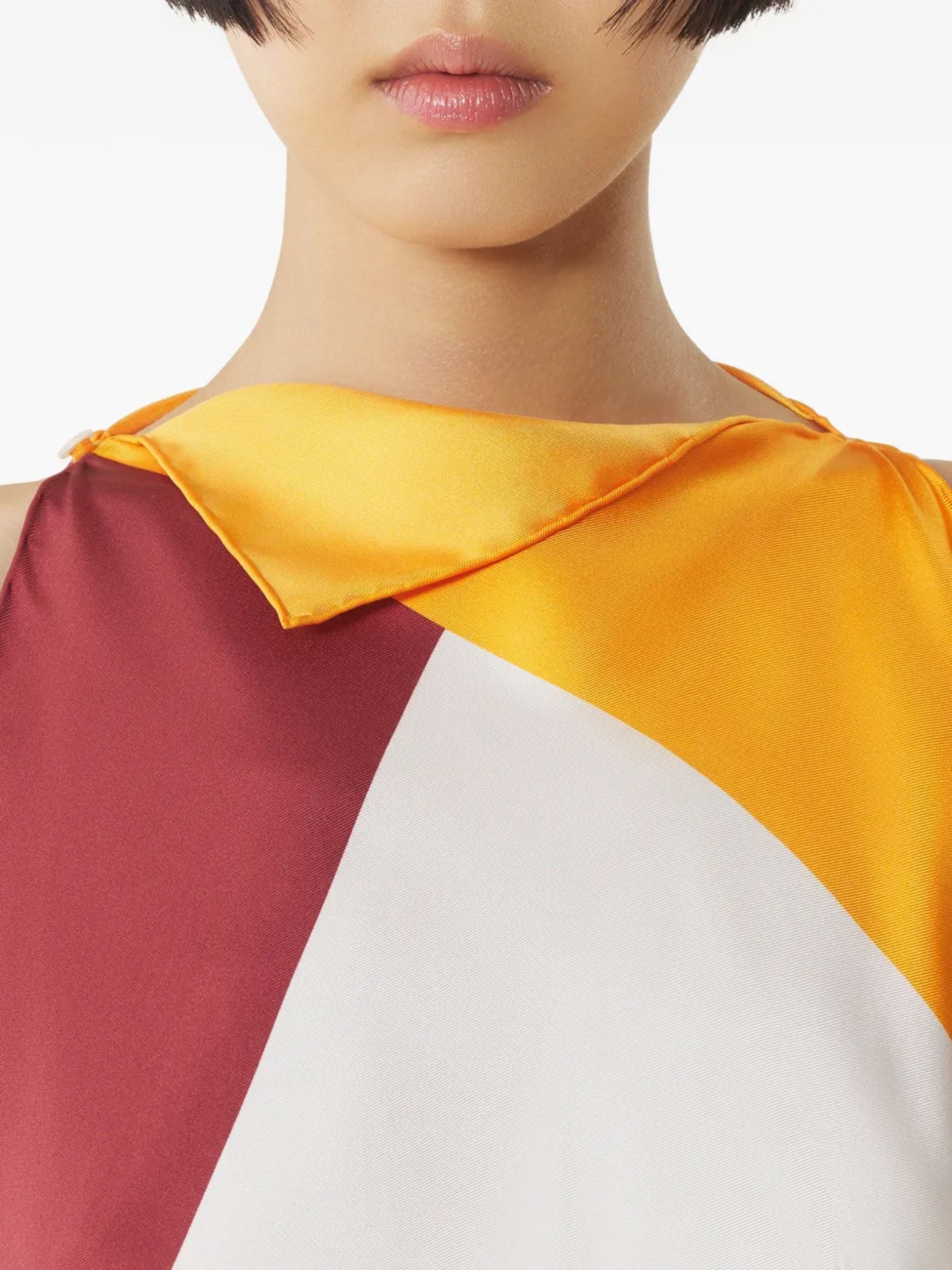 TOP MULTICOLOR IN SETA