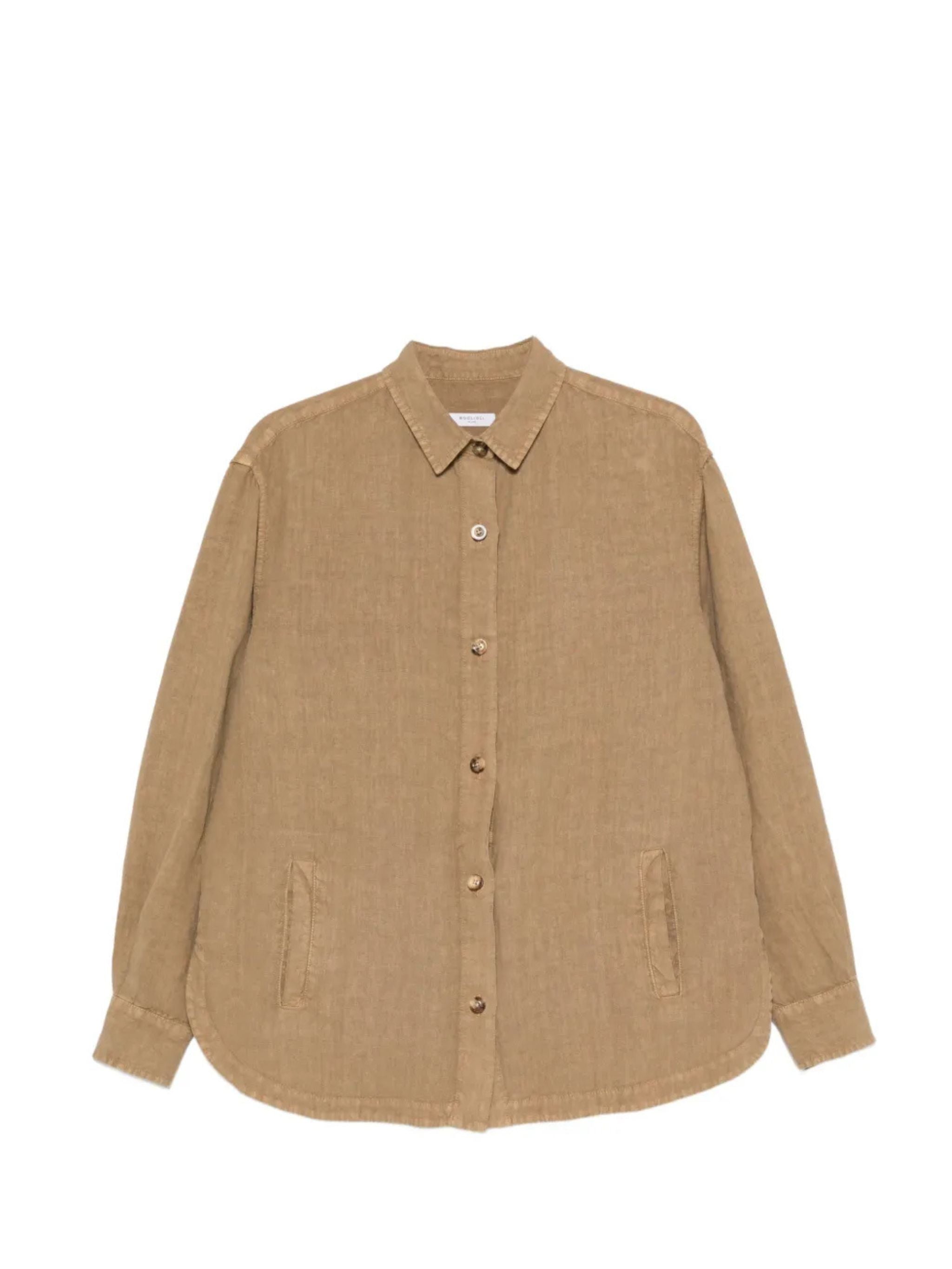 Giacca camicia in lino
