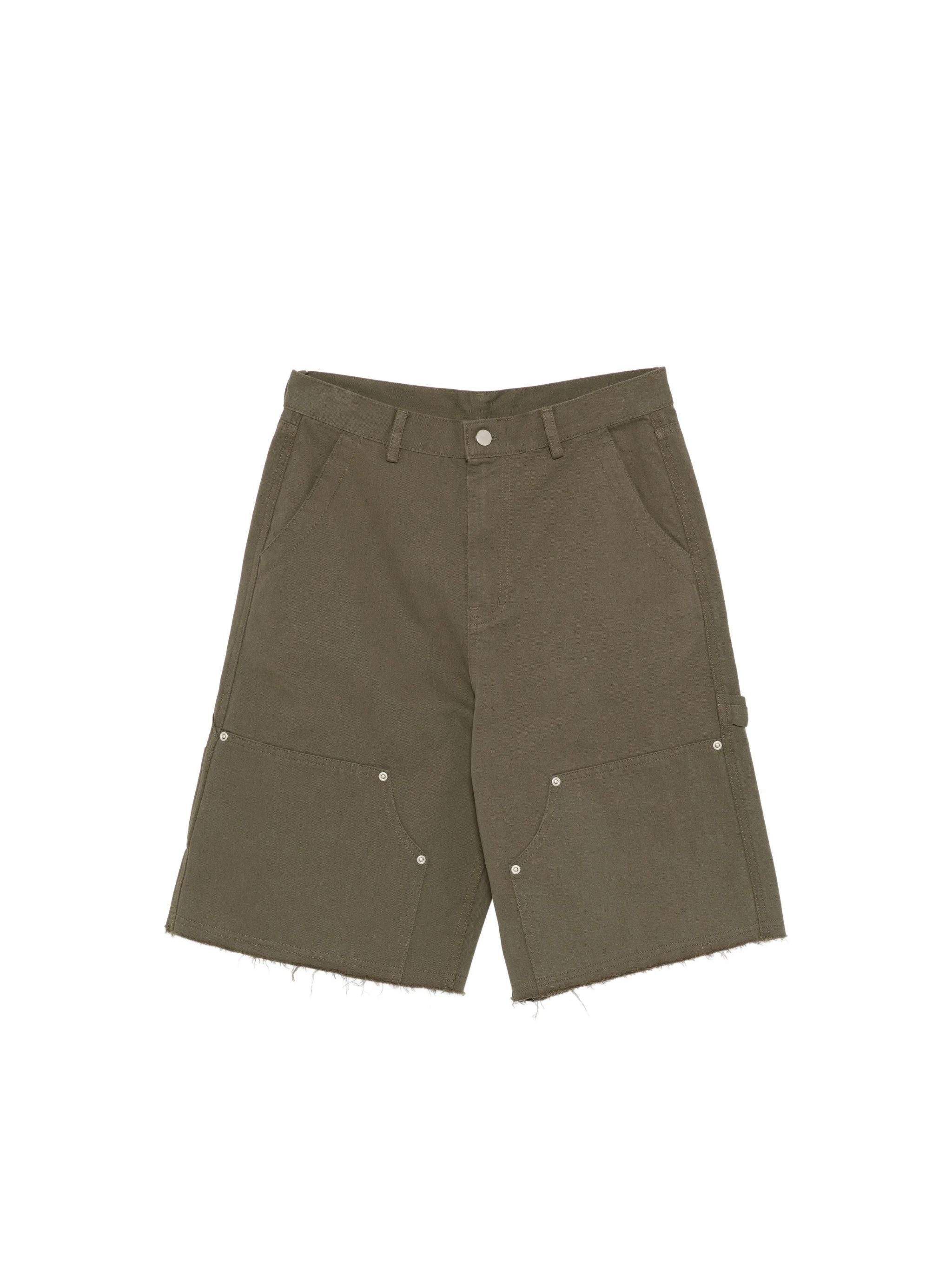 Shorts cargo sfilacciati