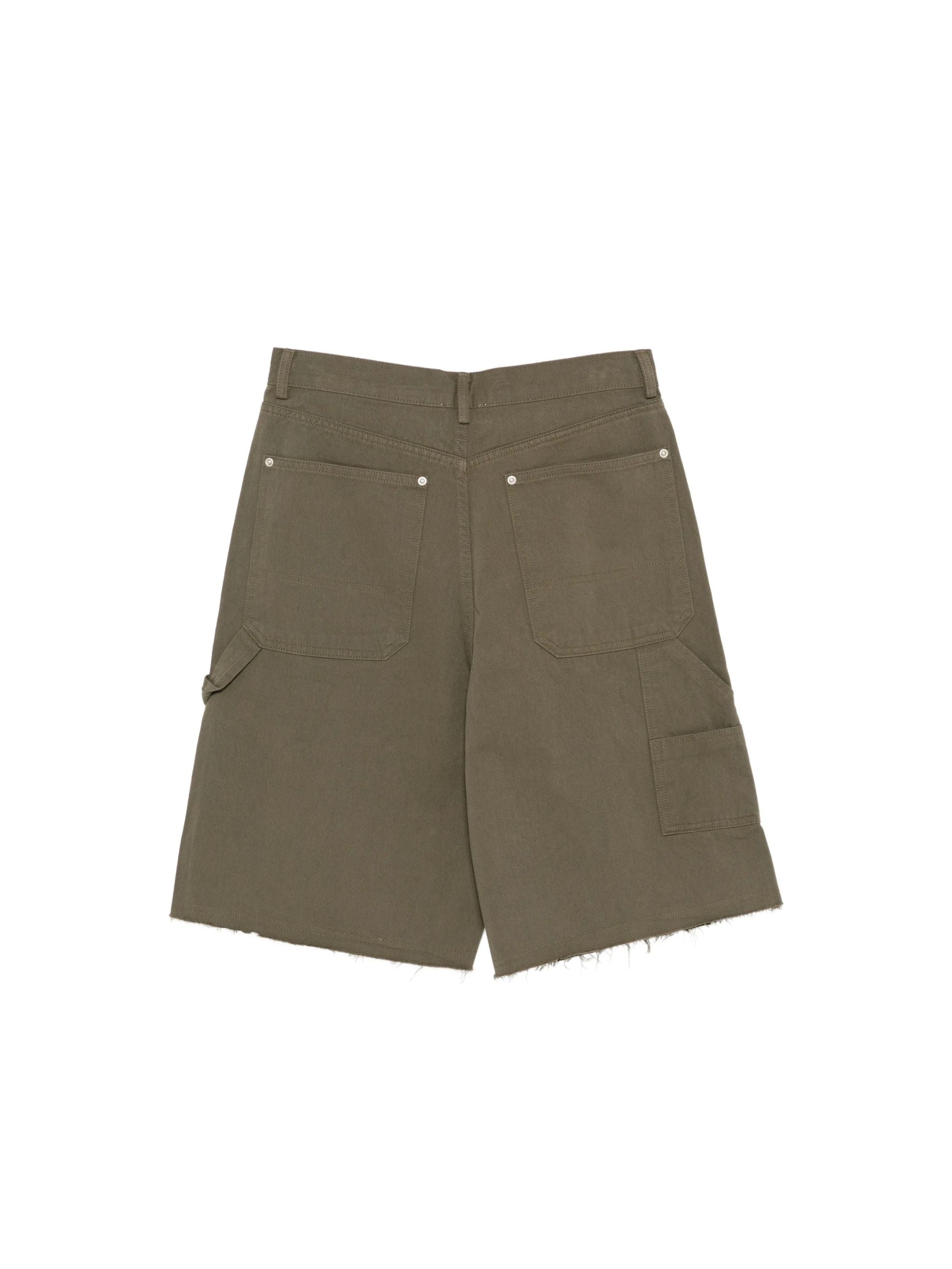 Shorts cargo sfilacciati