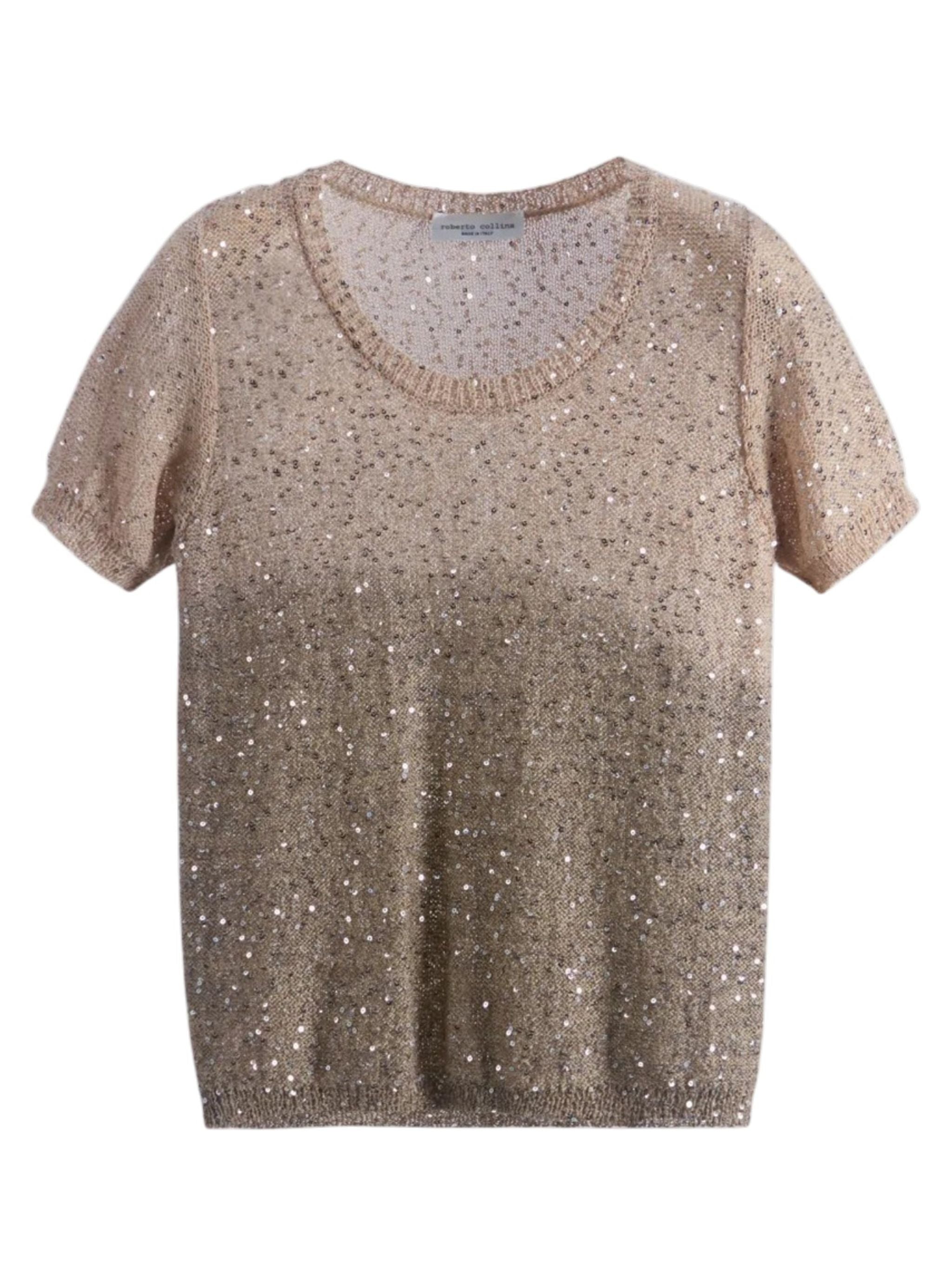 T-shirt con paillettes