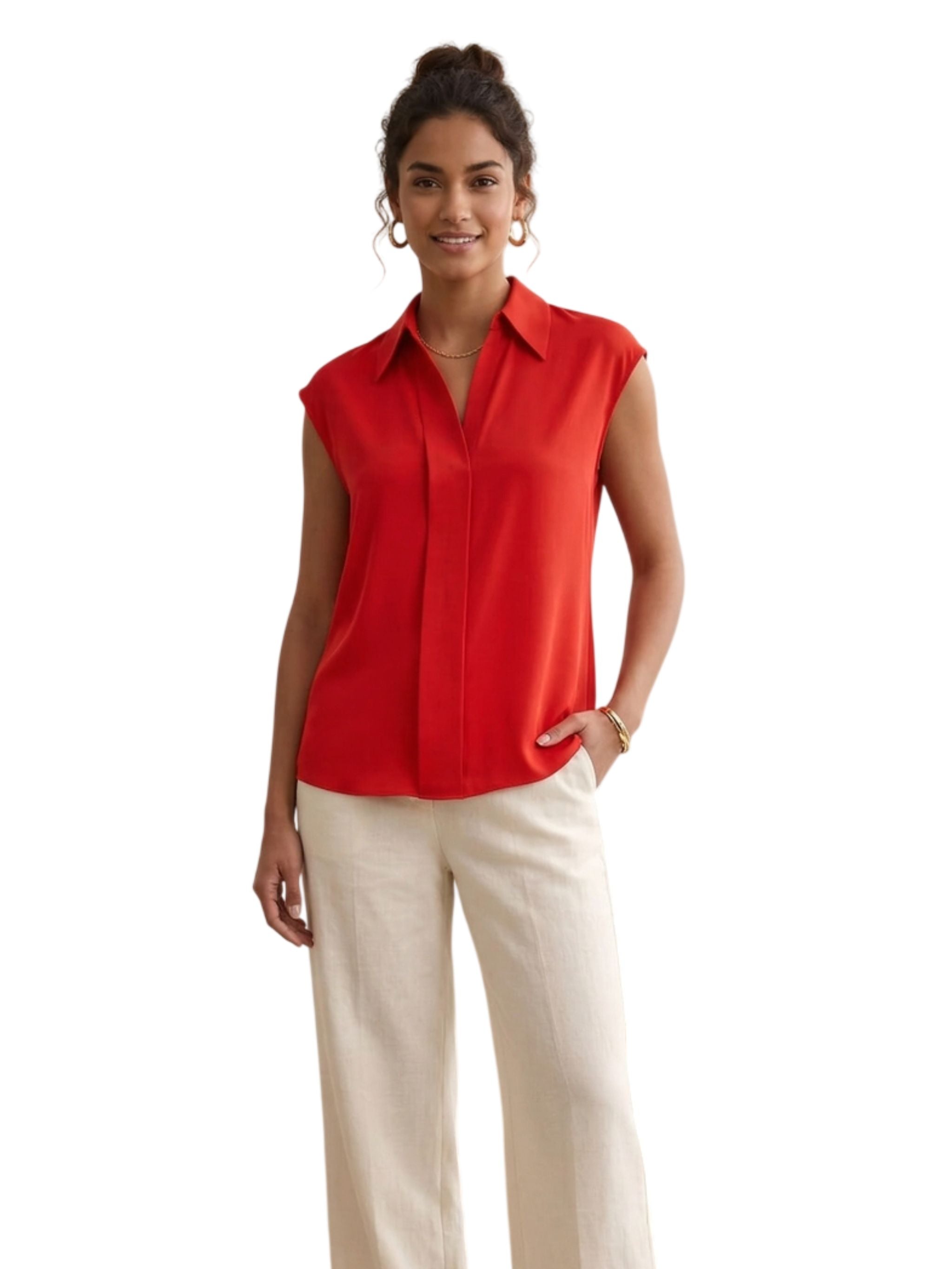 Blouse con scollo a V