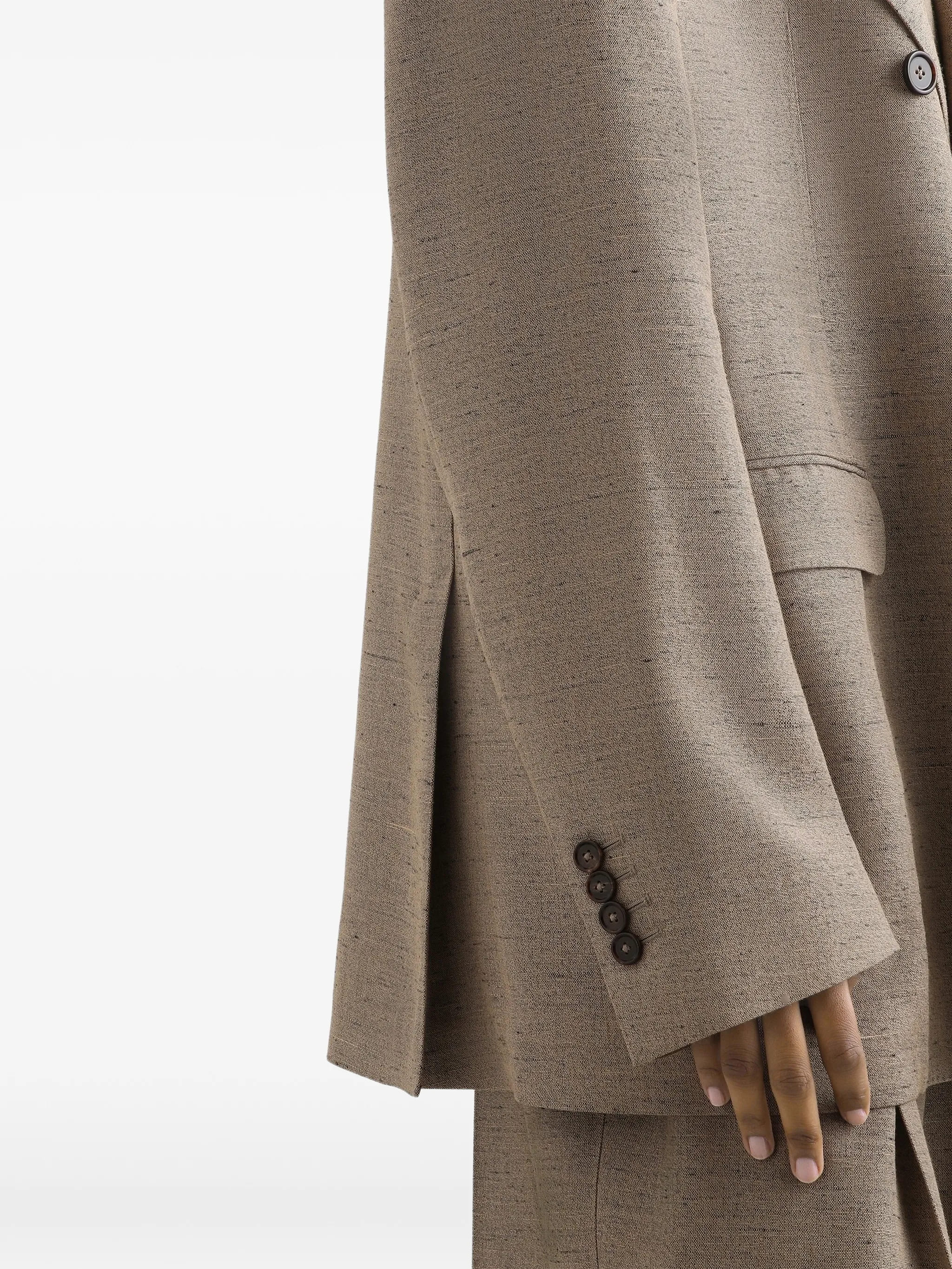 Giacca doppiopetto sicilia in effetto tweed