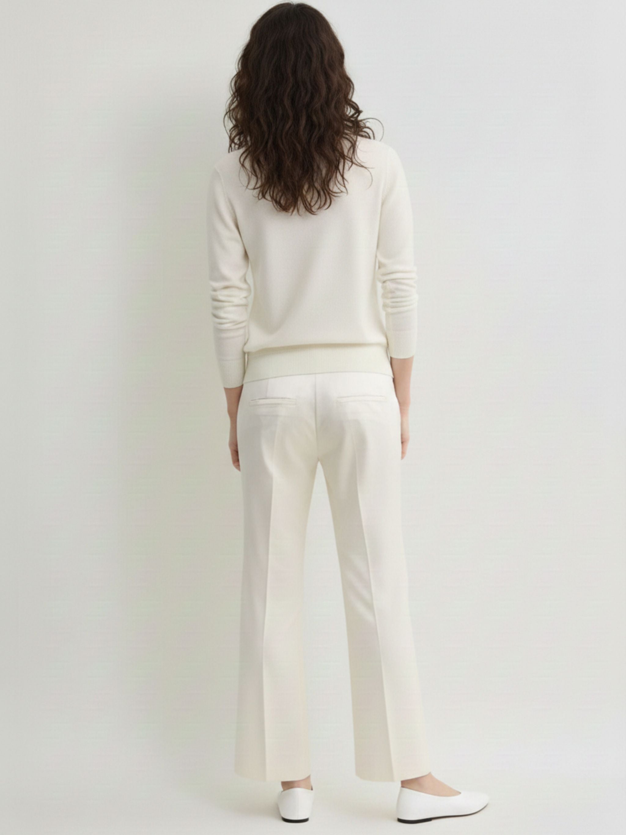 KUCK FLARE RAW TROUSERS