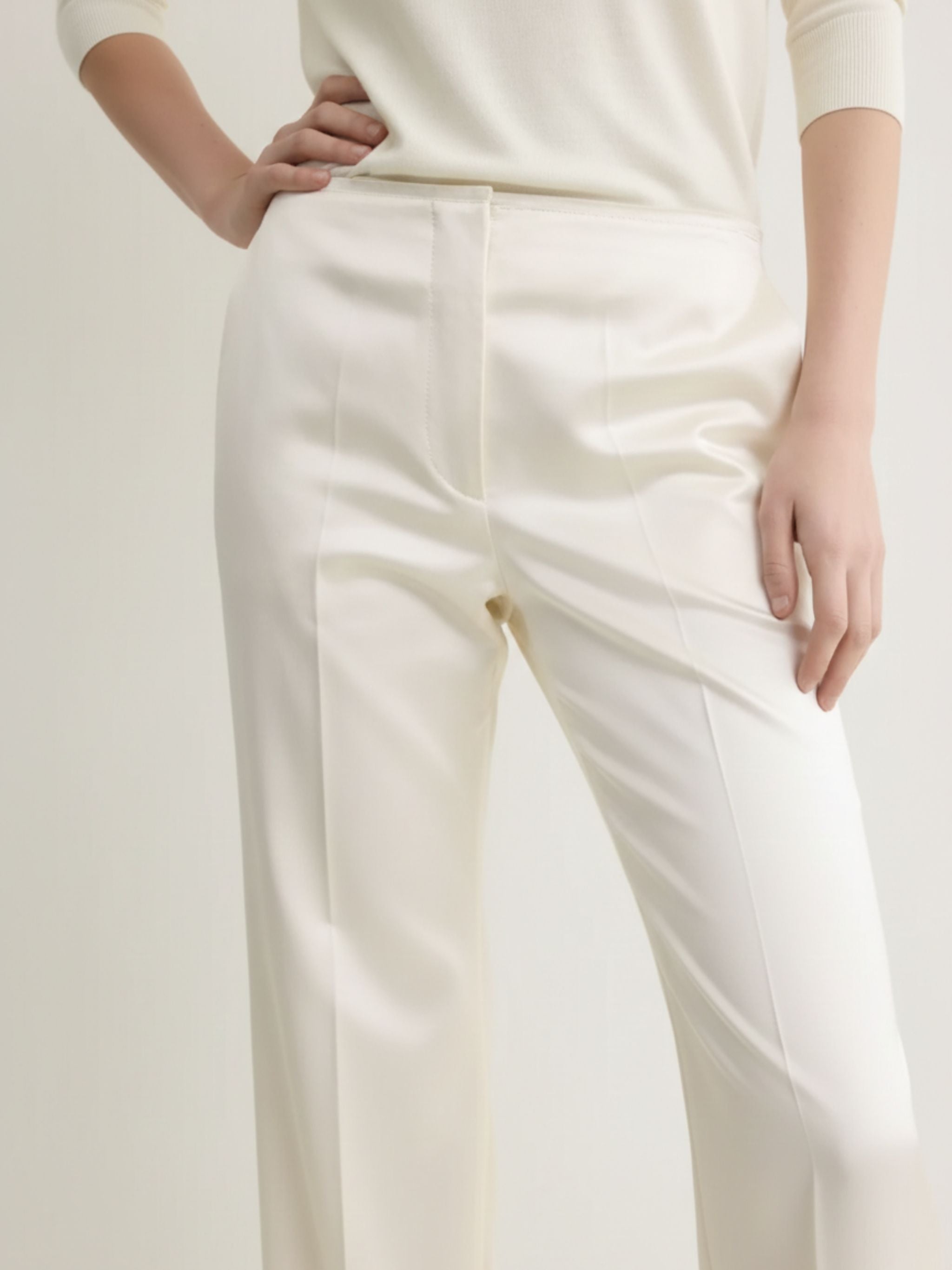 KUCK FLARE RAW TROUSERS