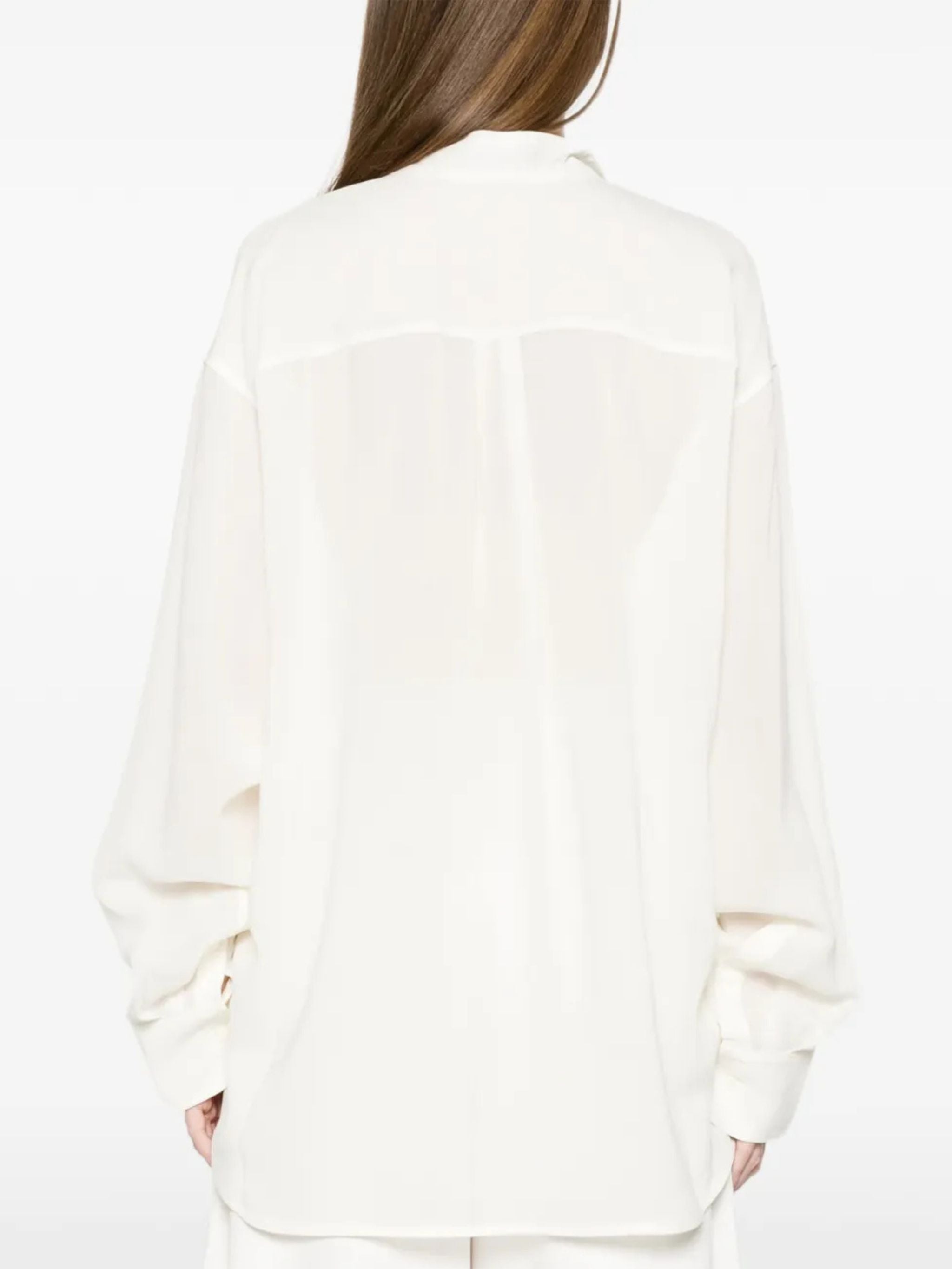 Camicia con collo a sovrapposizione
