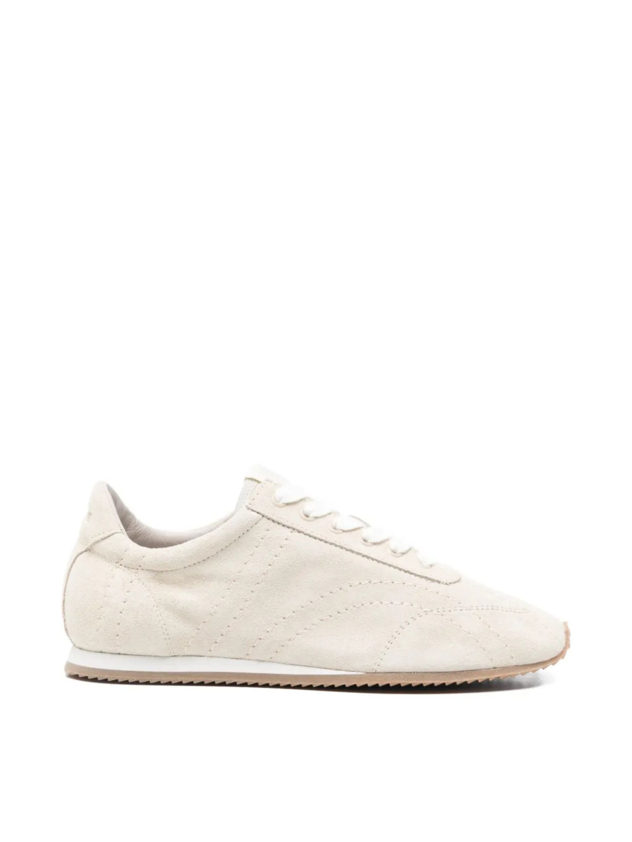 Sneakers Flex in pelle scamosciata Stone