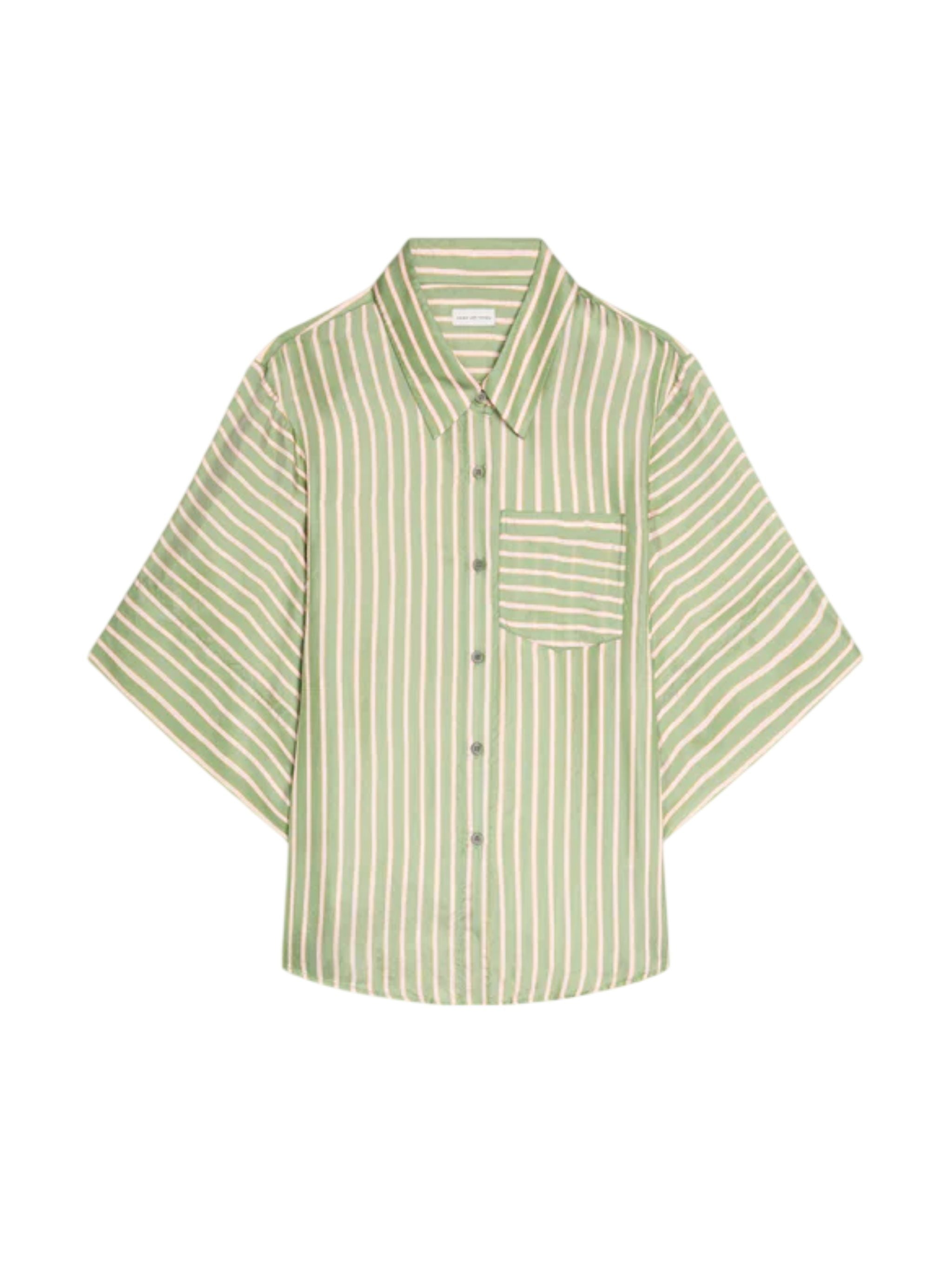 CAMICIA IN SETA A RIGHE