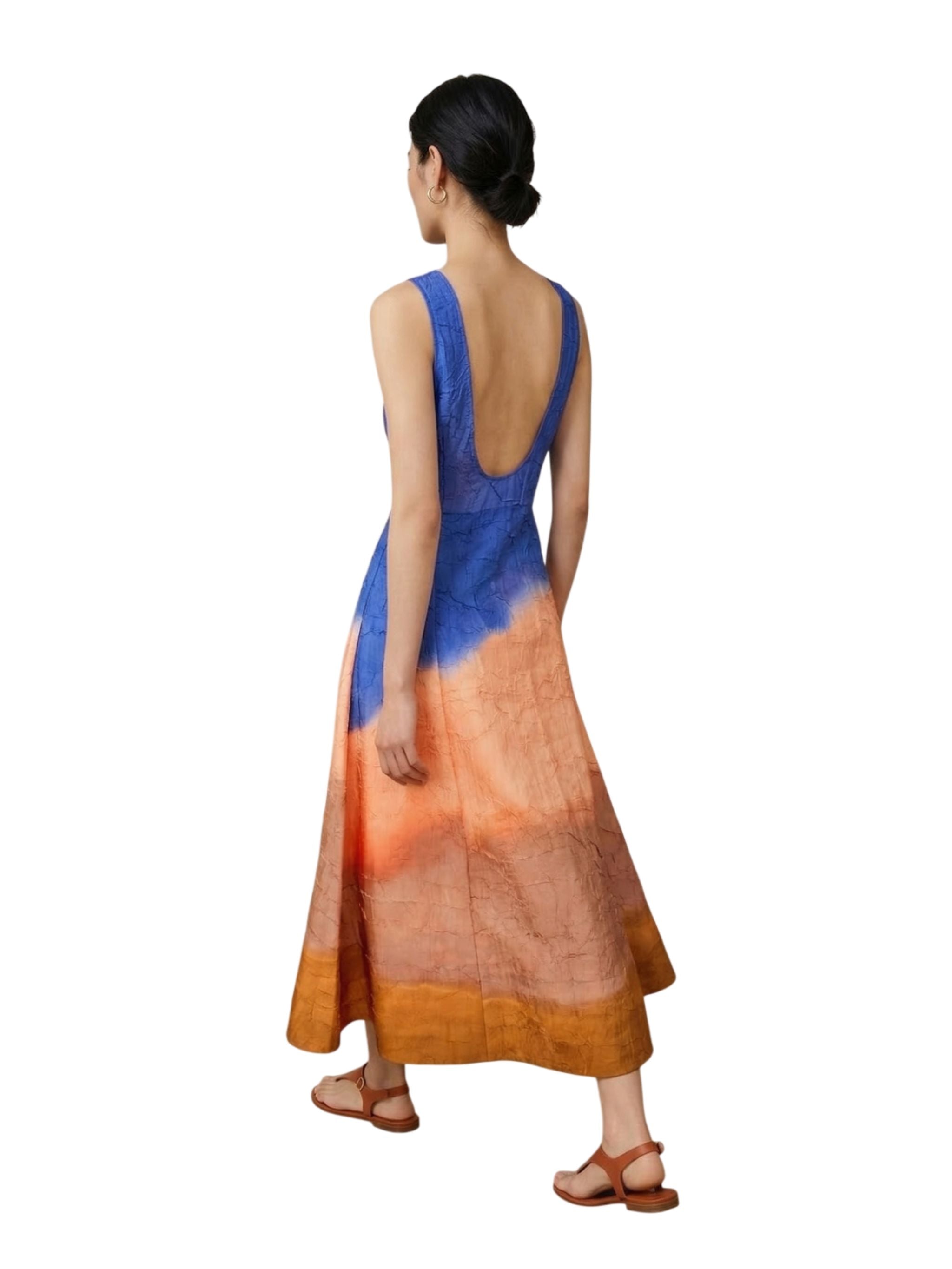 Georgia Satin Midi Dress