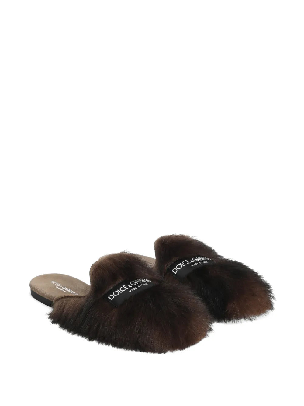 Ciabatta in montone e suede