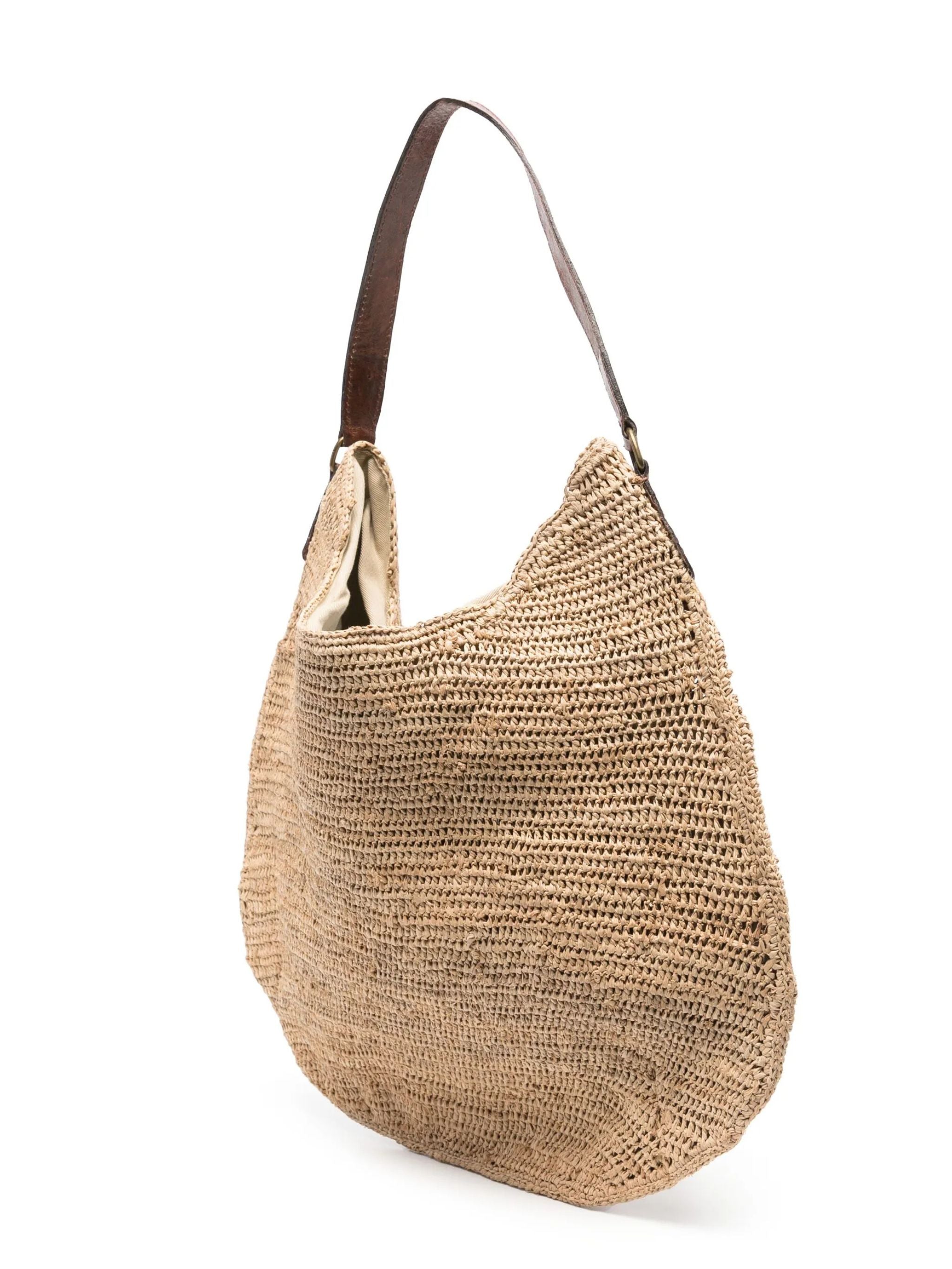 Borsa hobo Meva in rafia