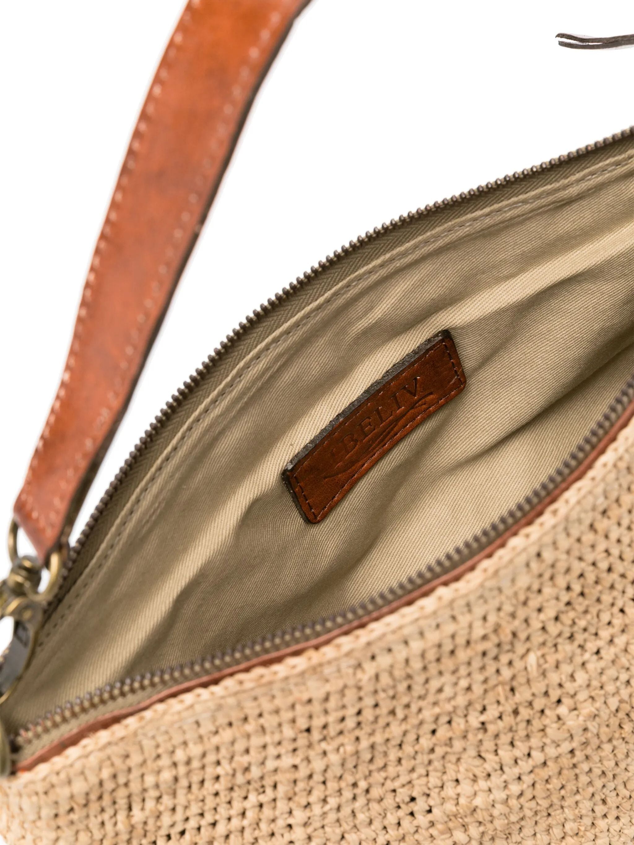 Borsa con tracolla in rafia Mihaja Tea