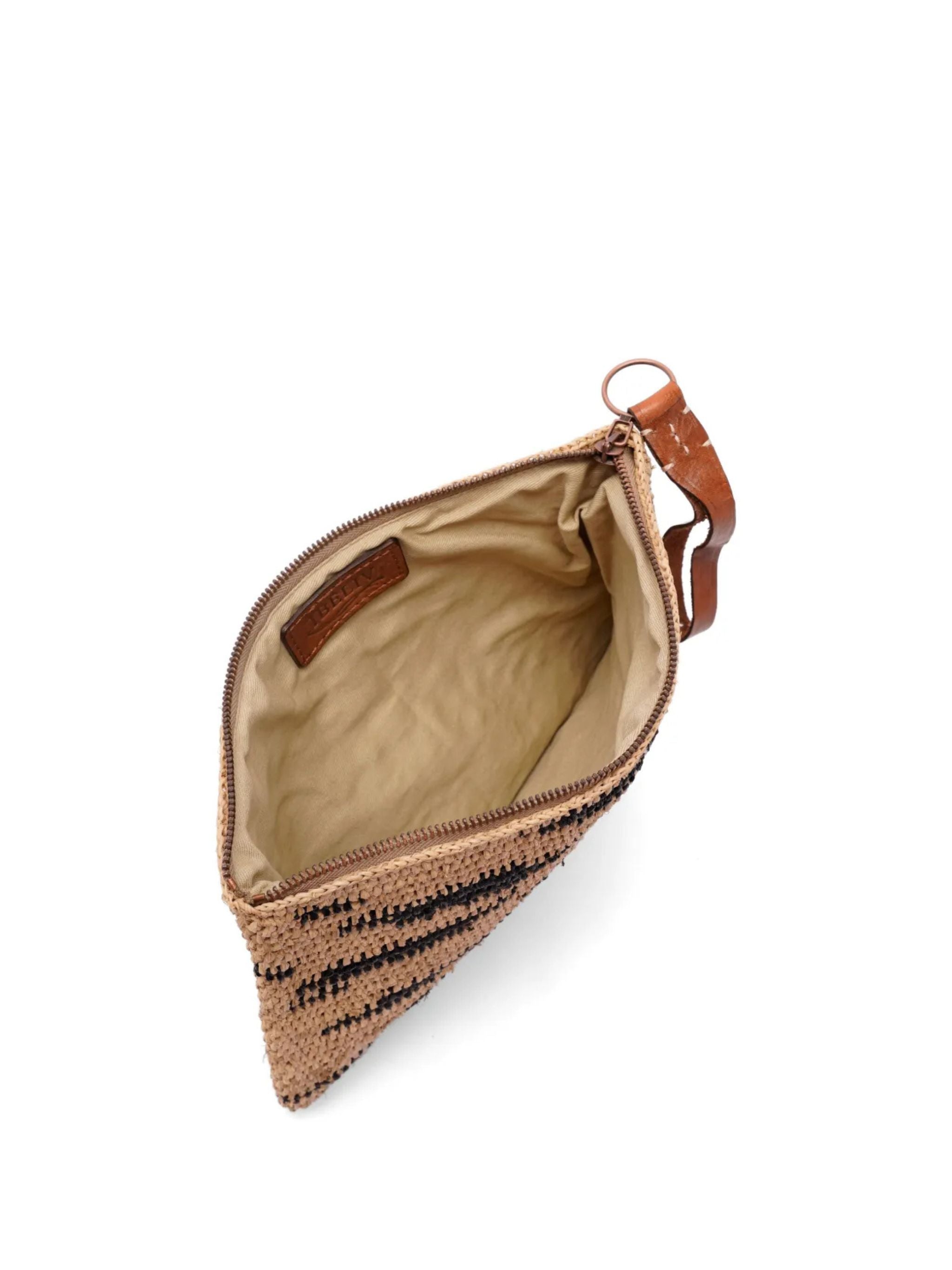 Pochette rafia Ampy stampa zebrata