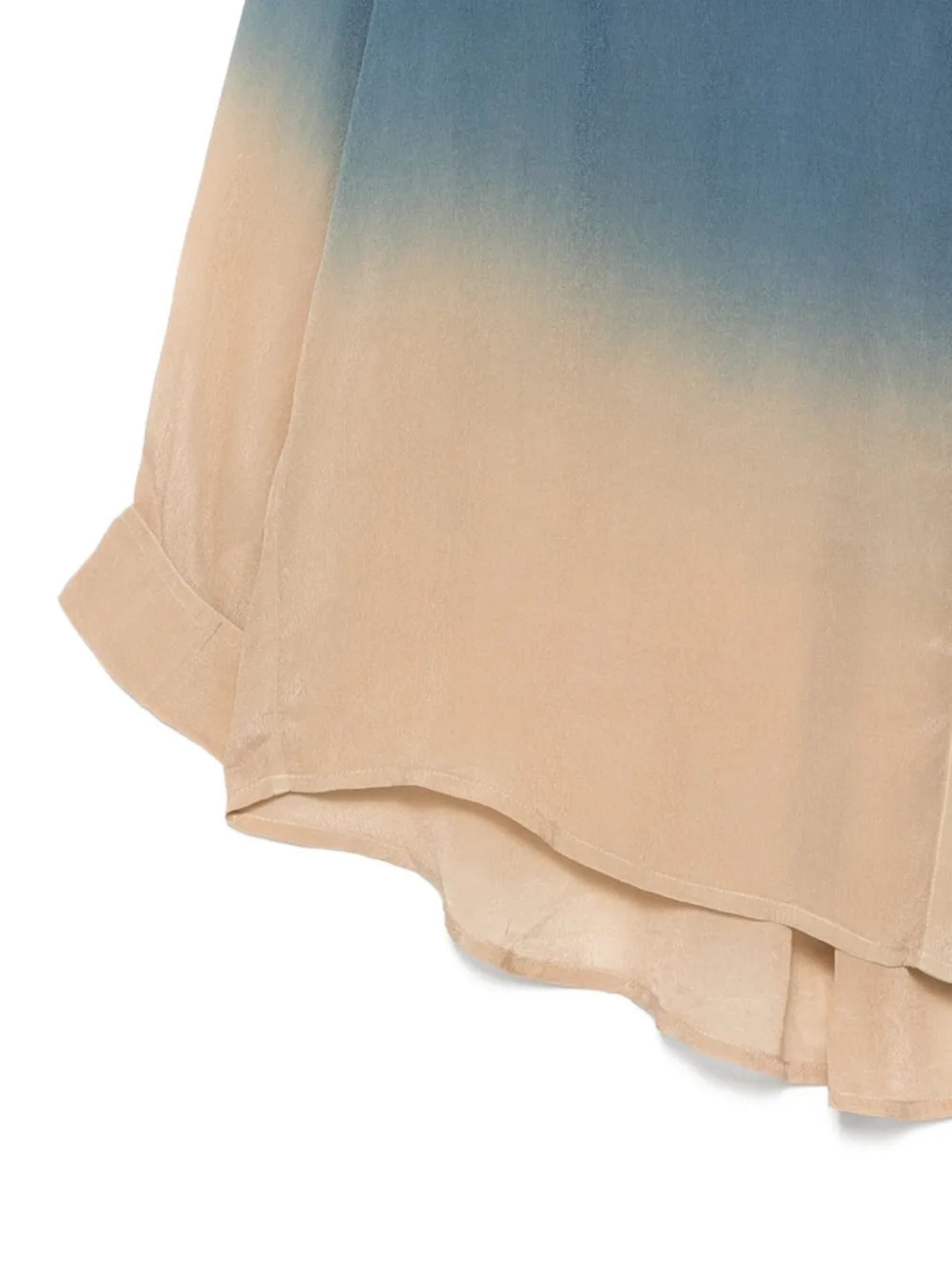 Camicia in seta bicolore