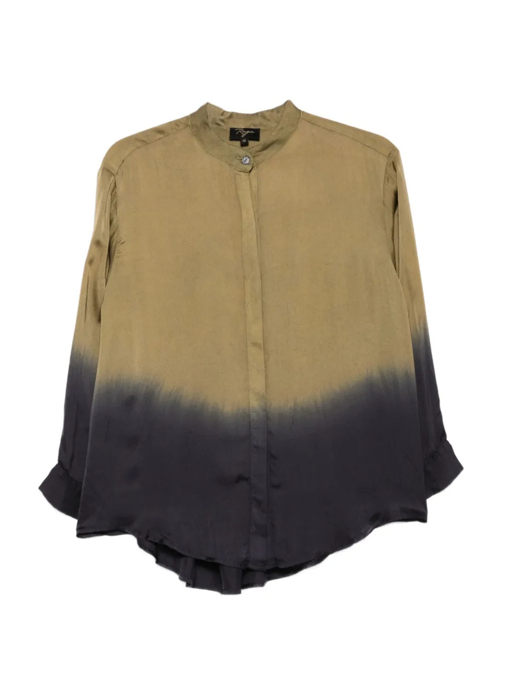 Camicia in seta bicolore