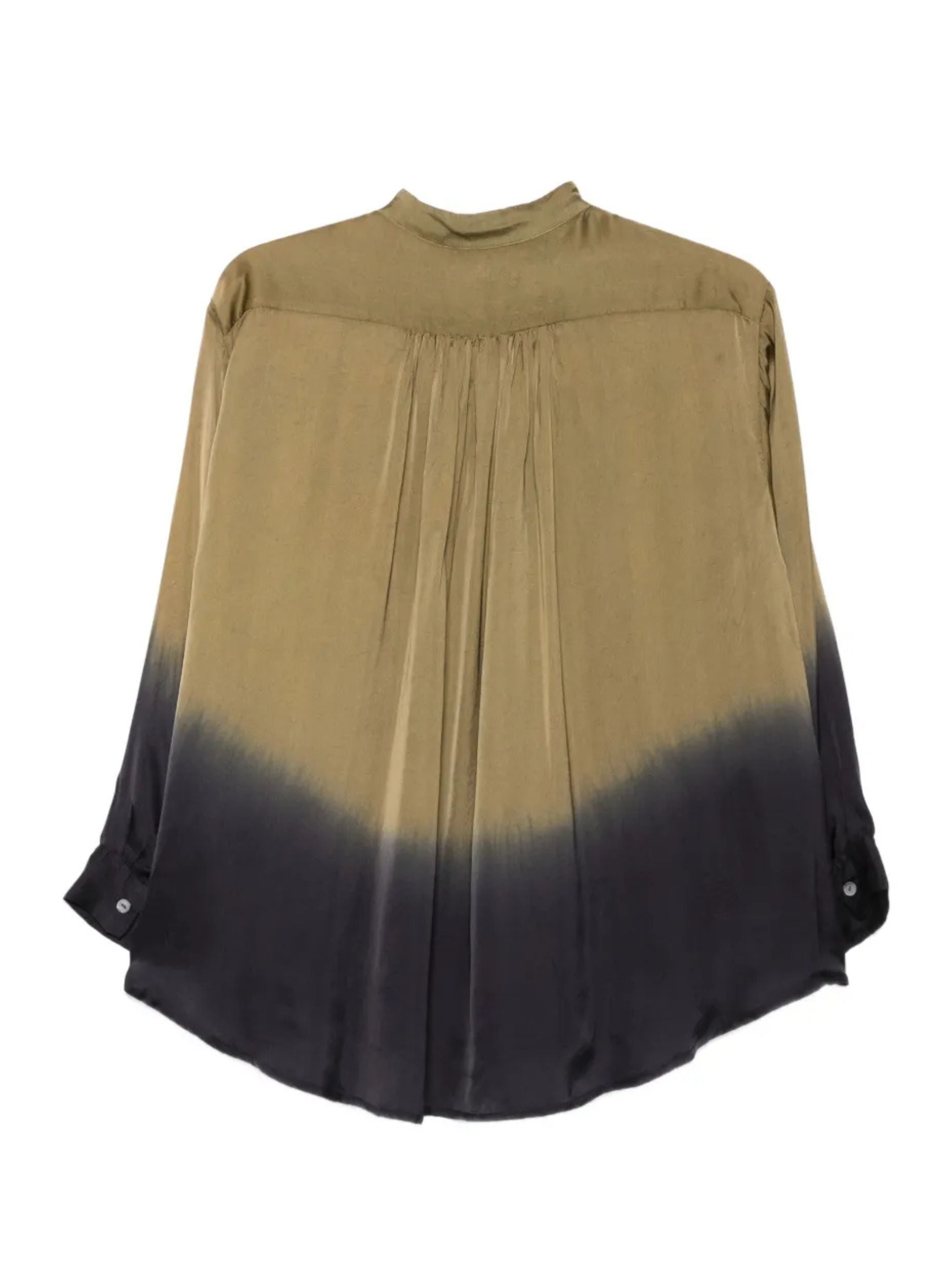 Camicia in seta bicolore