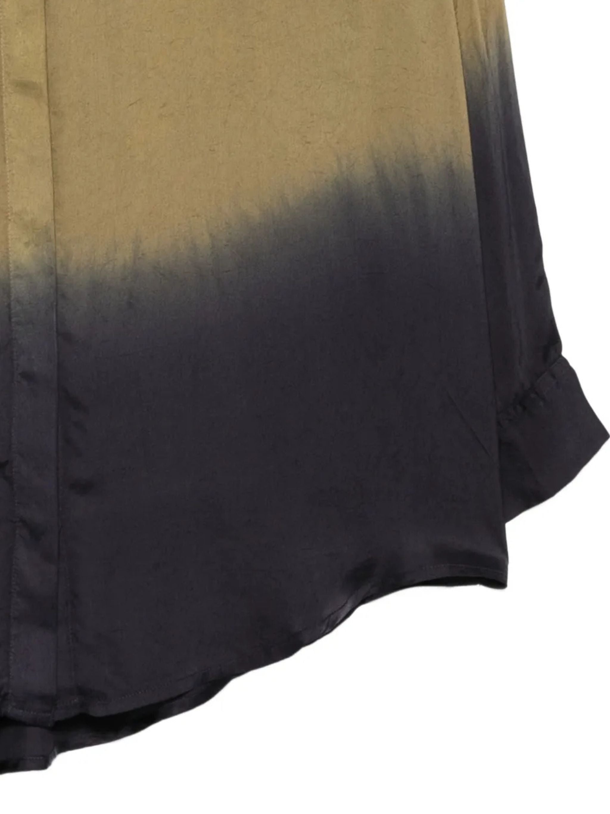 Camicia in seta bicolore