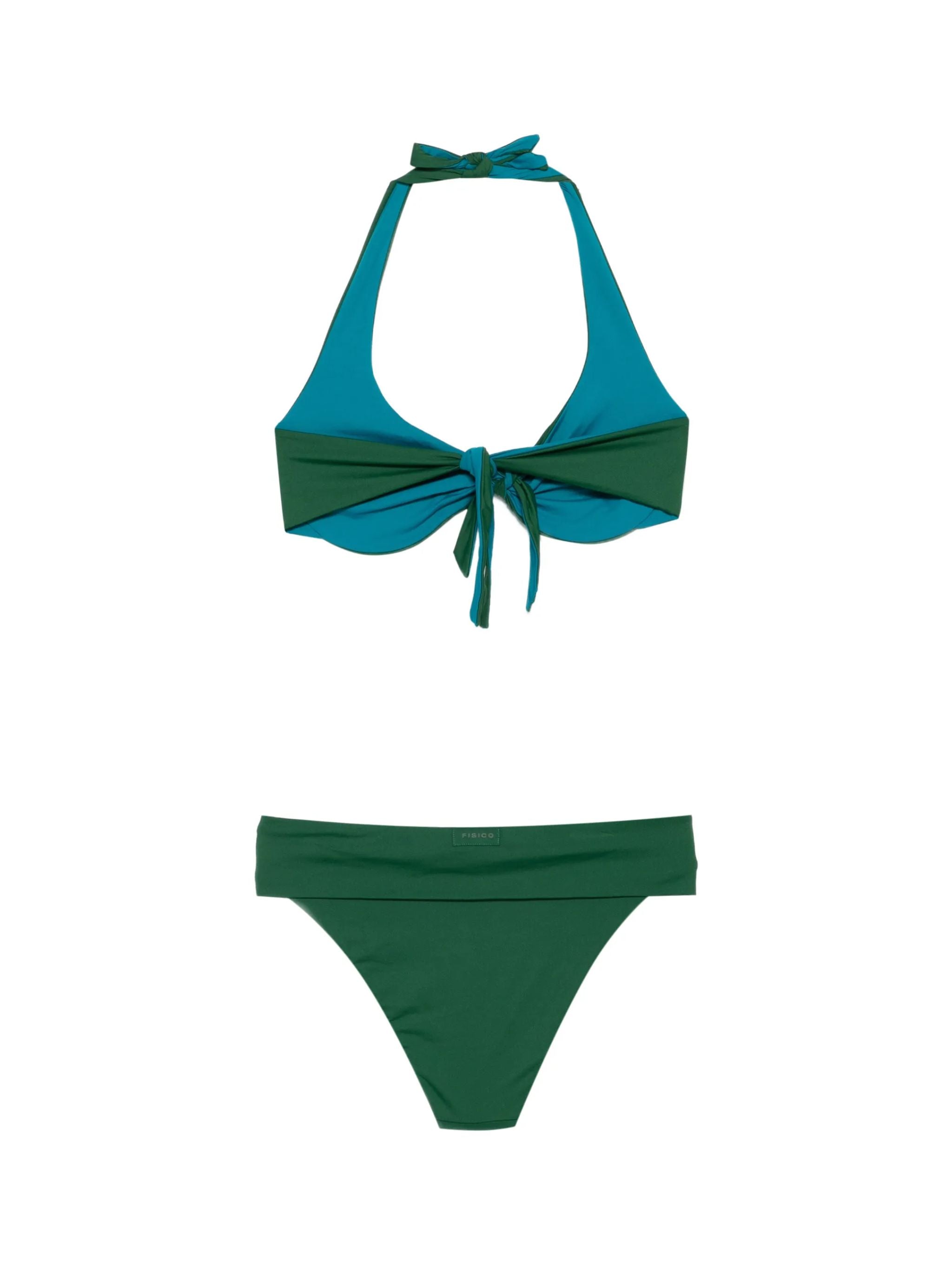 BIKINI FERRETTO BICOLORE SLIP ALTO