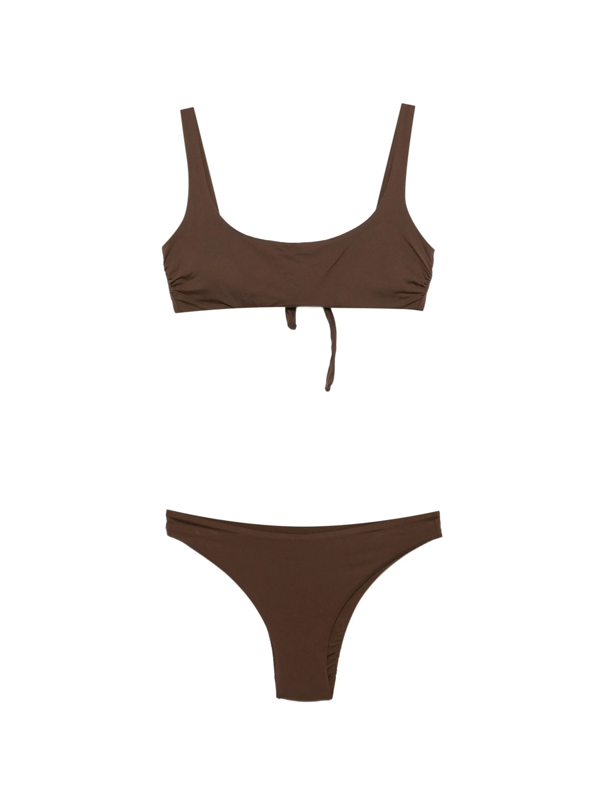 BIkini con brassiere imbottita e slip brasiliano