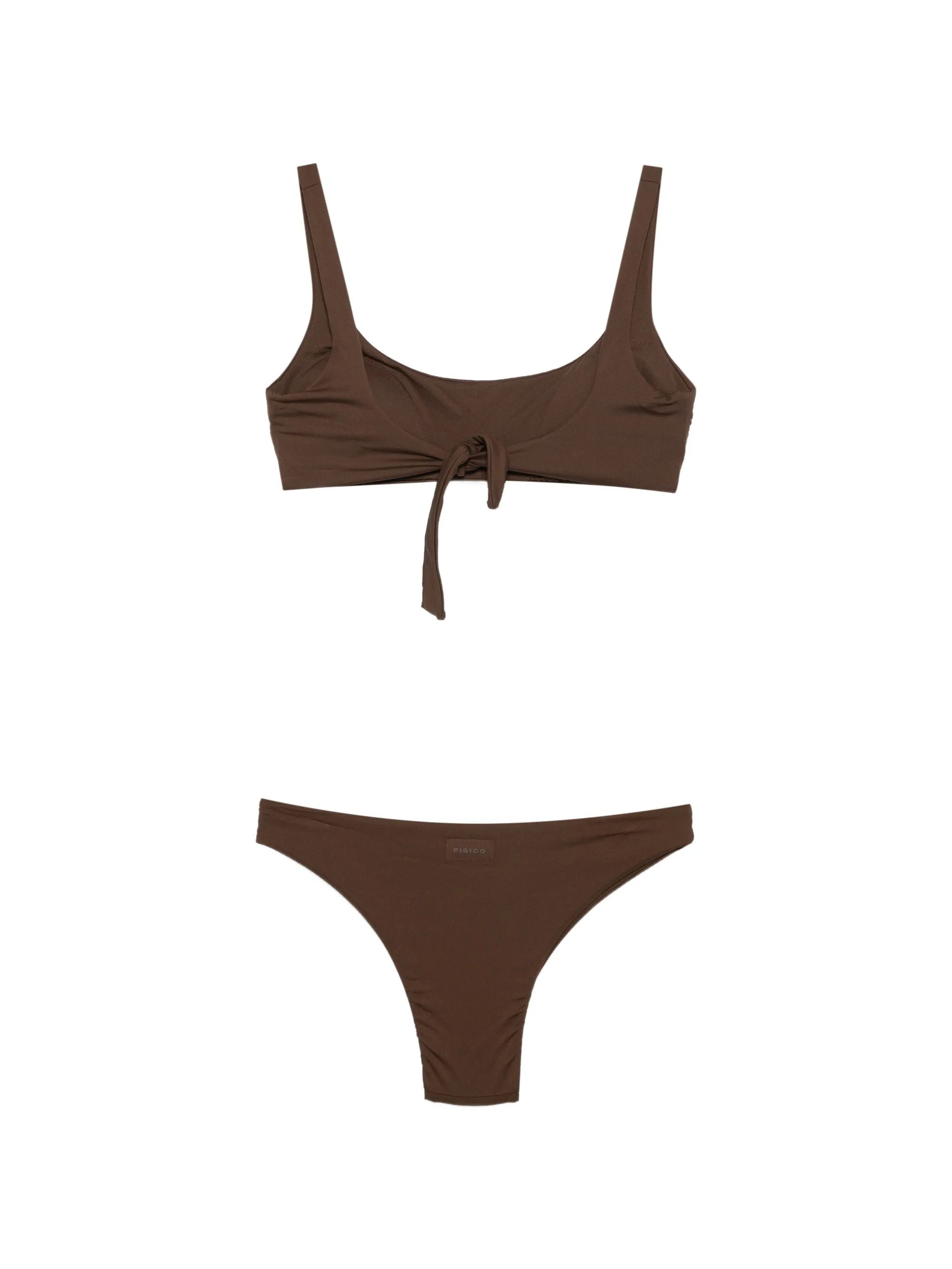 BIkini con brassiere imbottita e slip brasiliano
