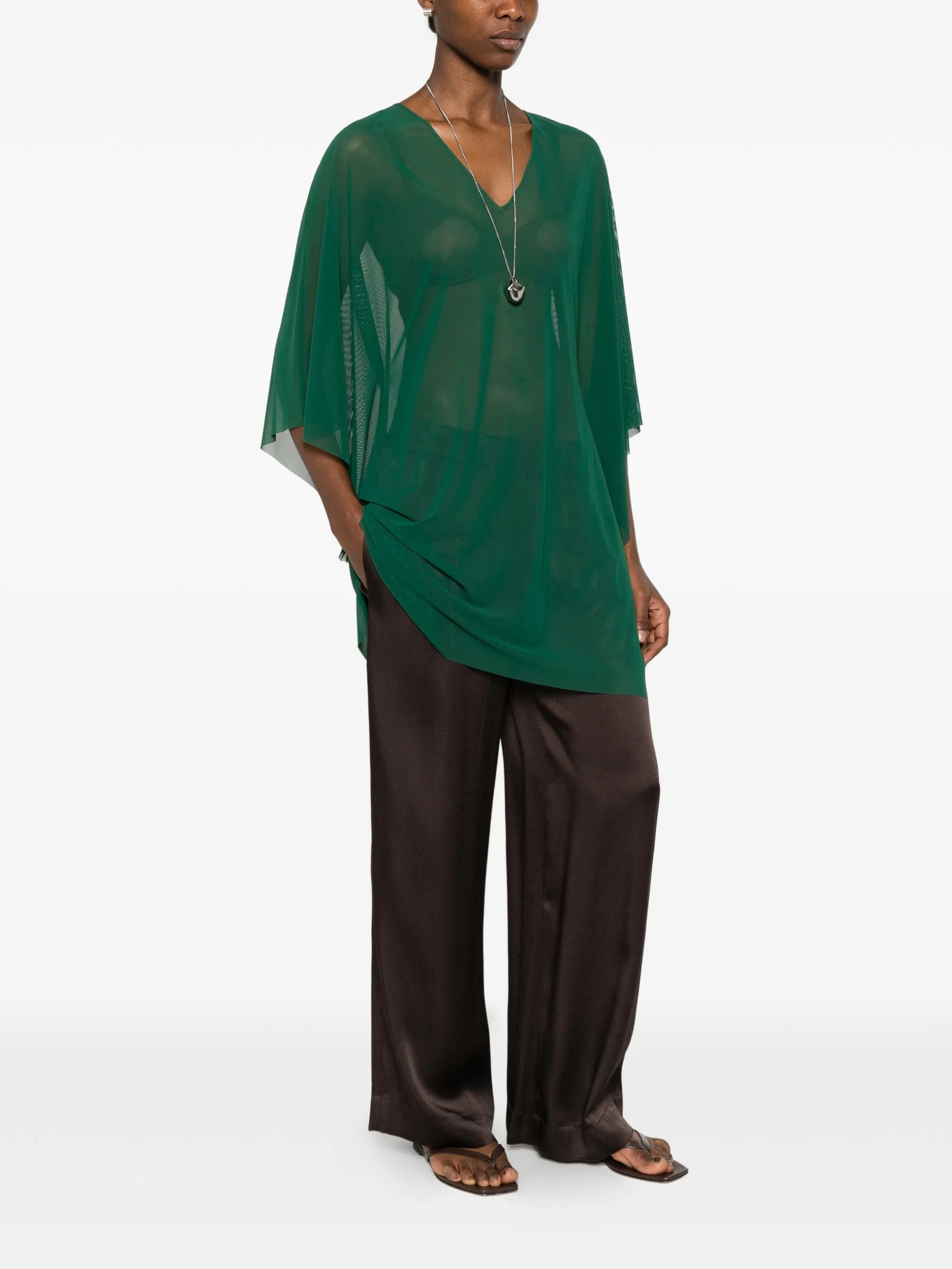 Poncho color smeraldo