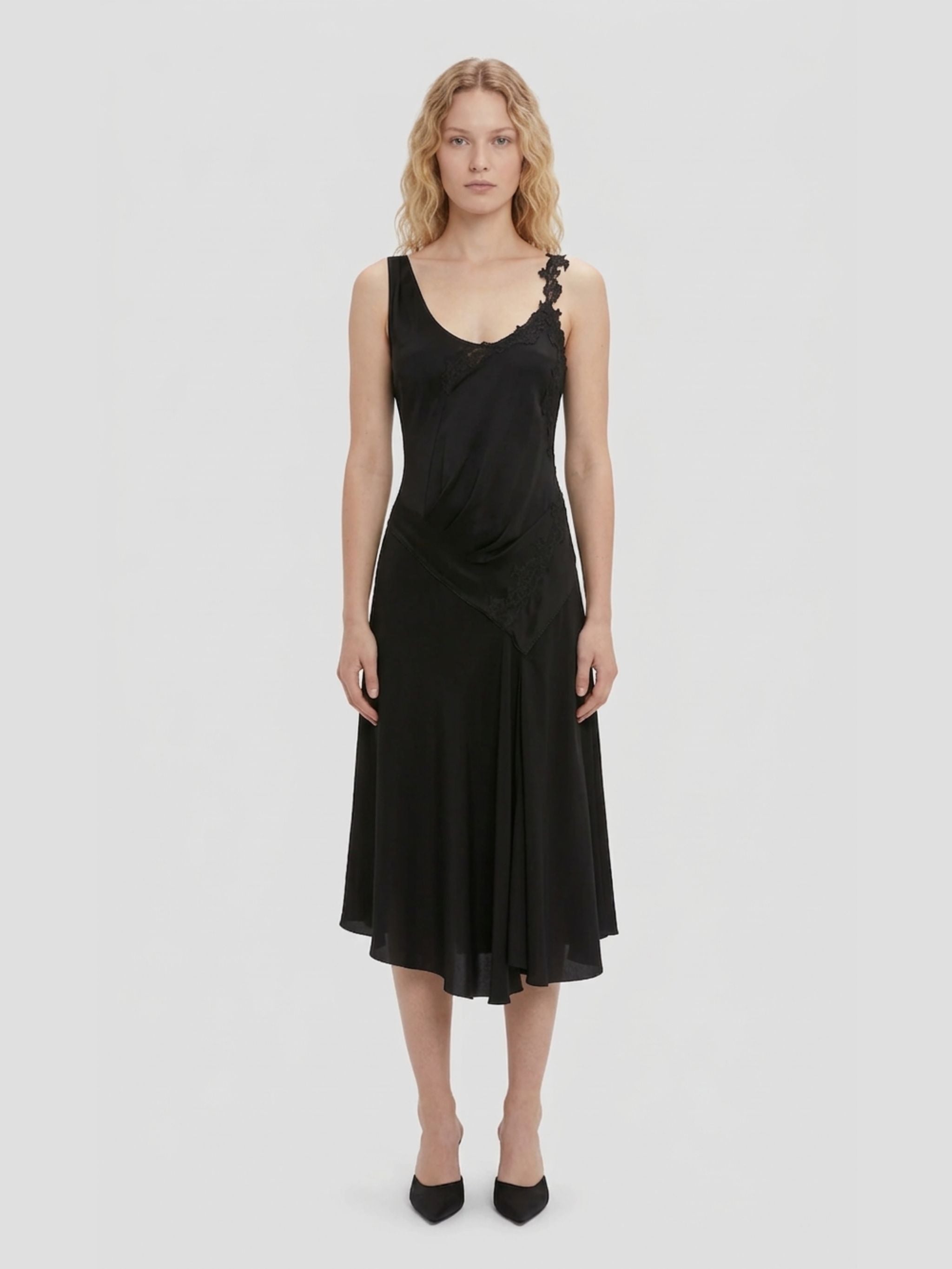 LACE STRAP DRESS
