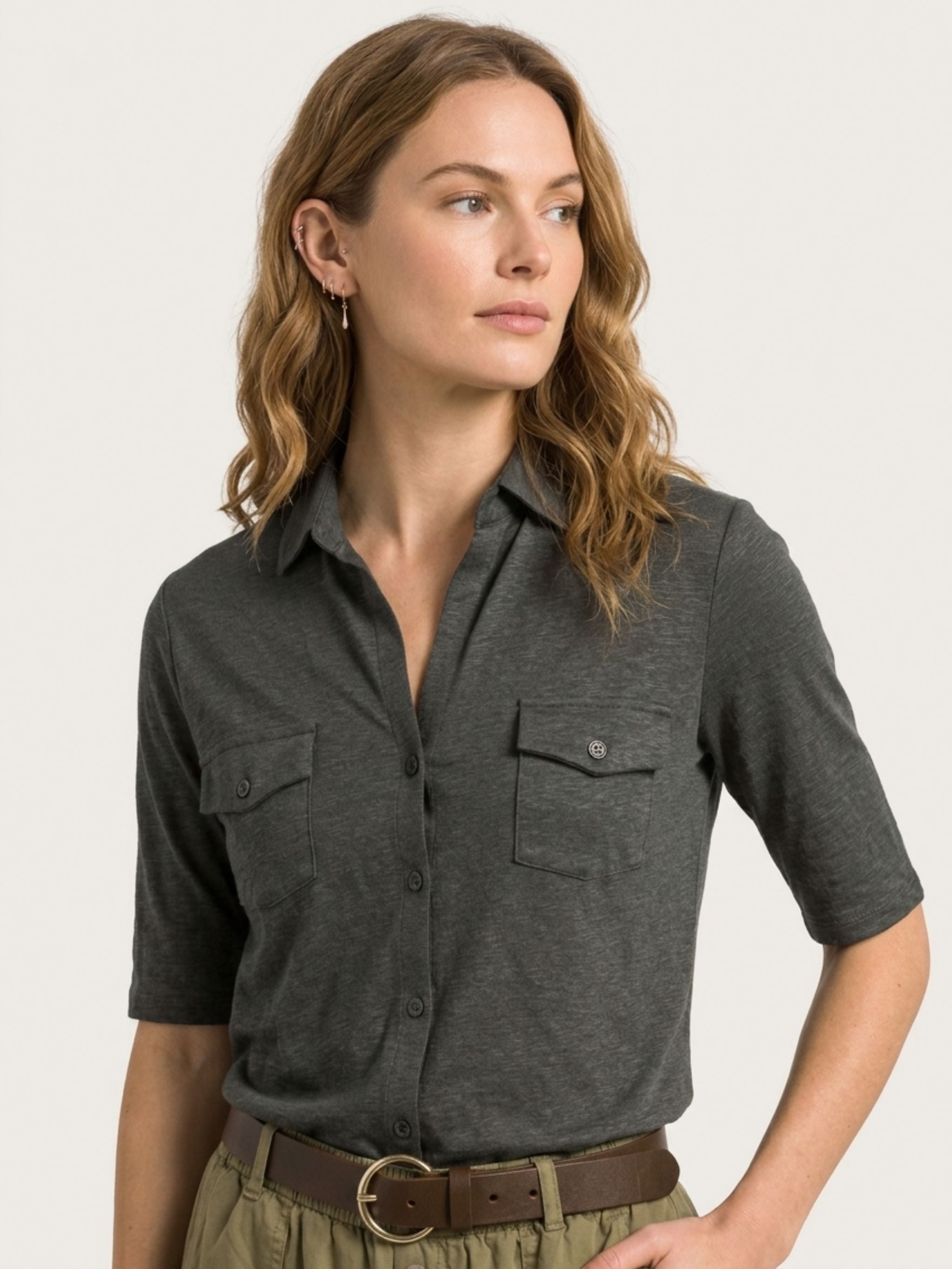 CAMICIA M/M TASCHE