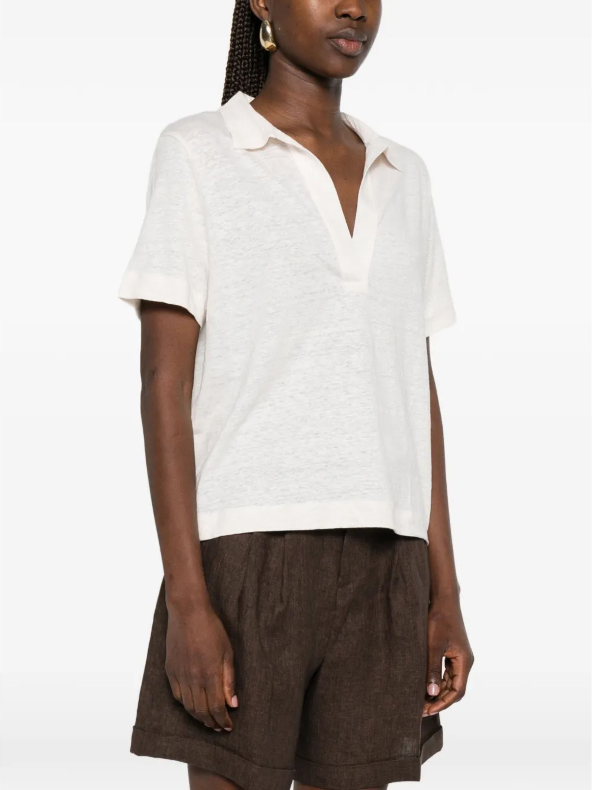 Polo boxy Cream