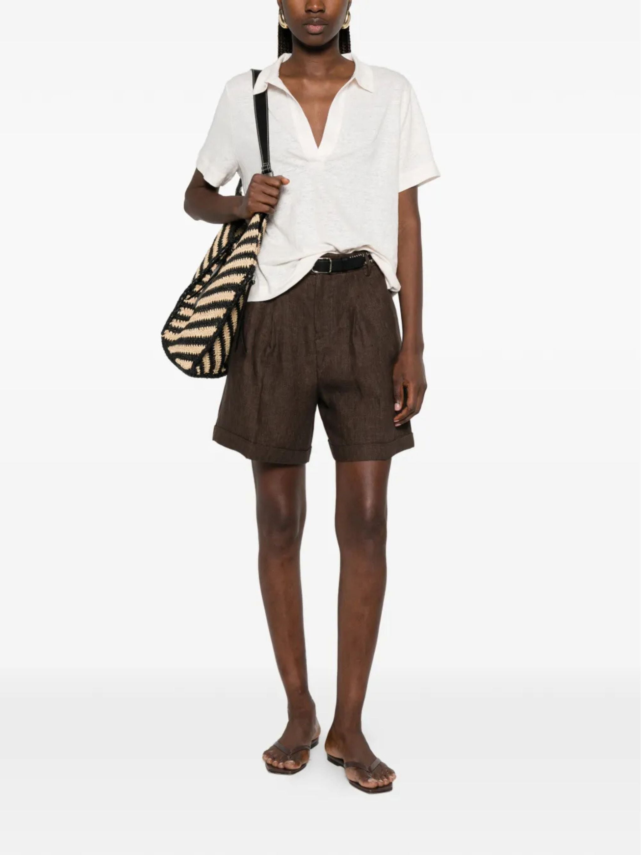 Polo boxy Cream