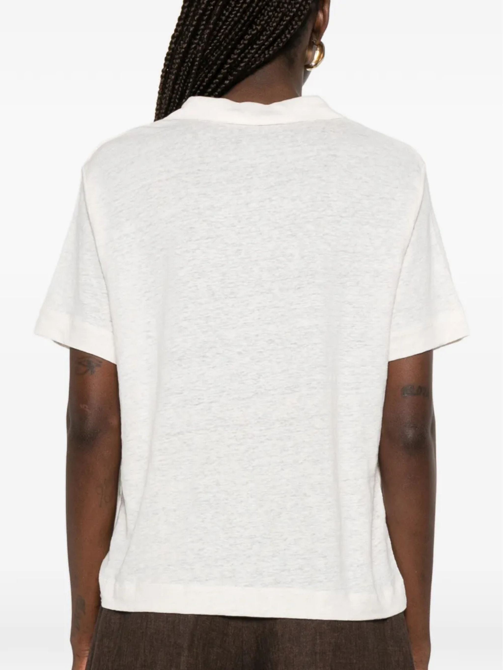 Polo boxy Cream