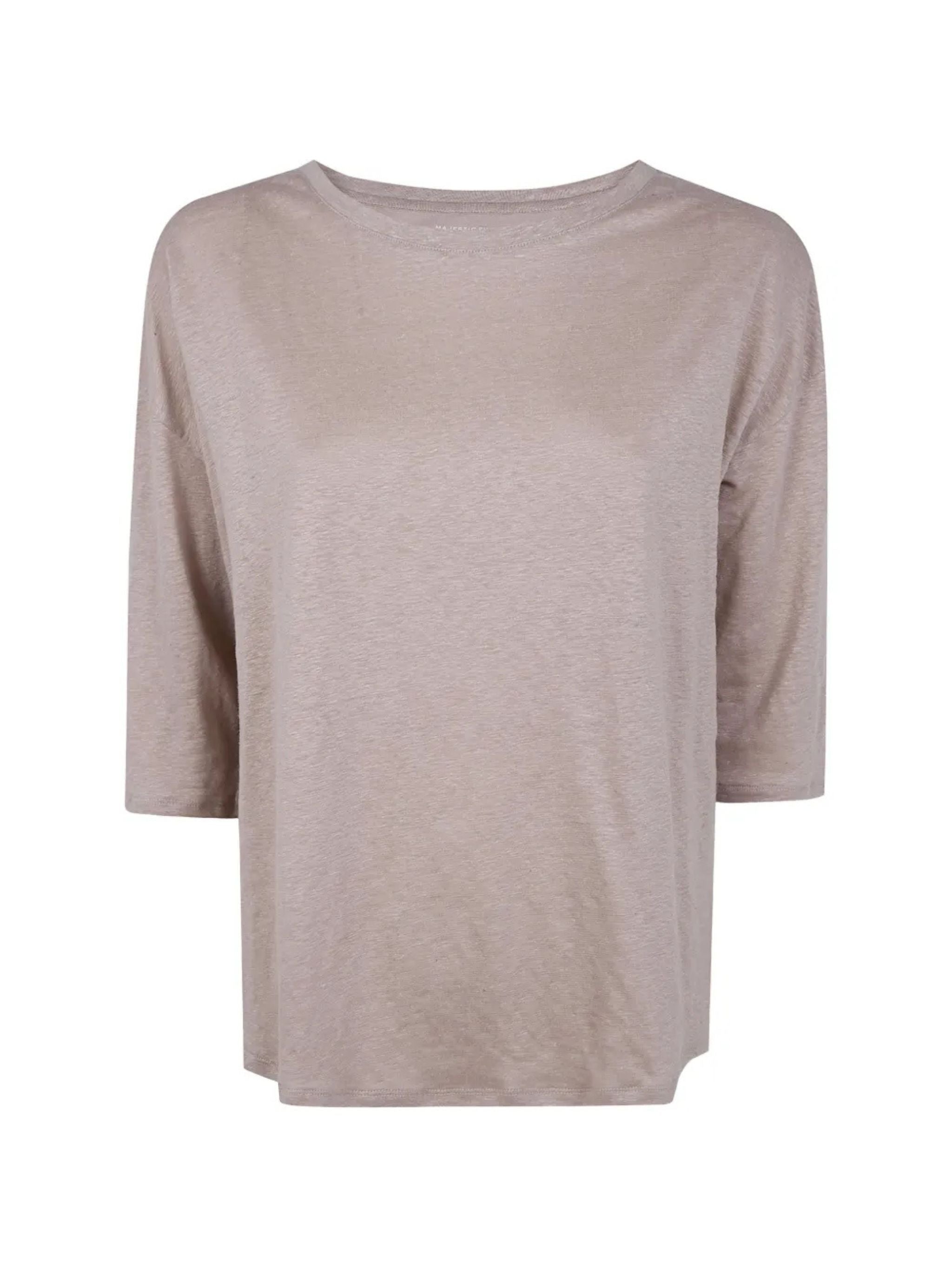 T-shirt con scollo a barca Desert