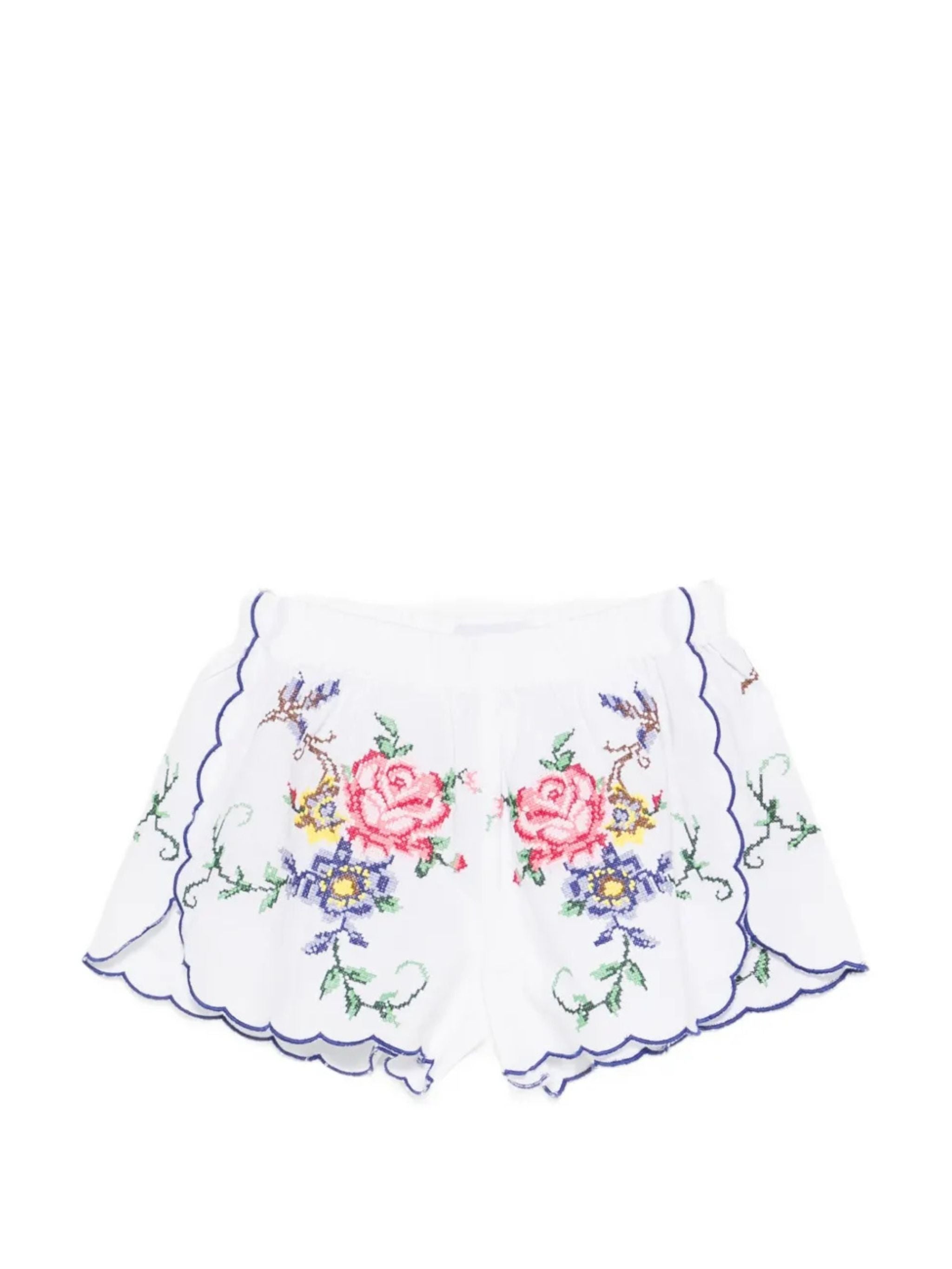 Shorts Rose Bianco