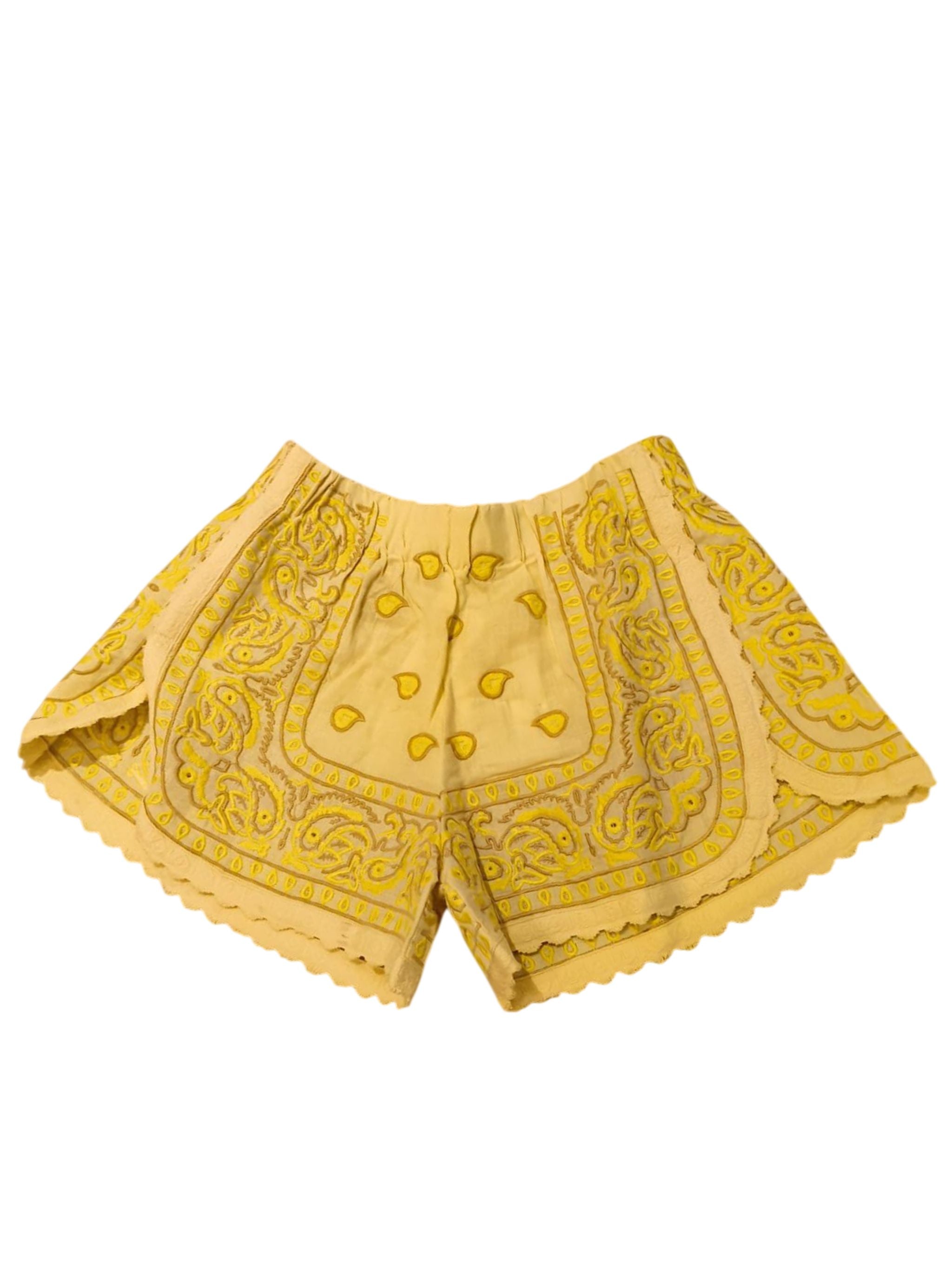 Shorts Bandana con stampa Gialla