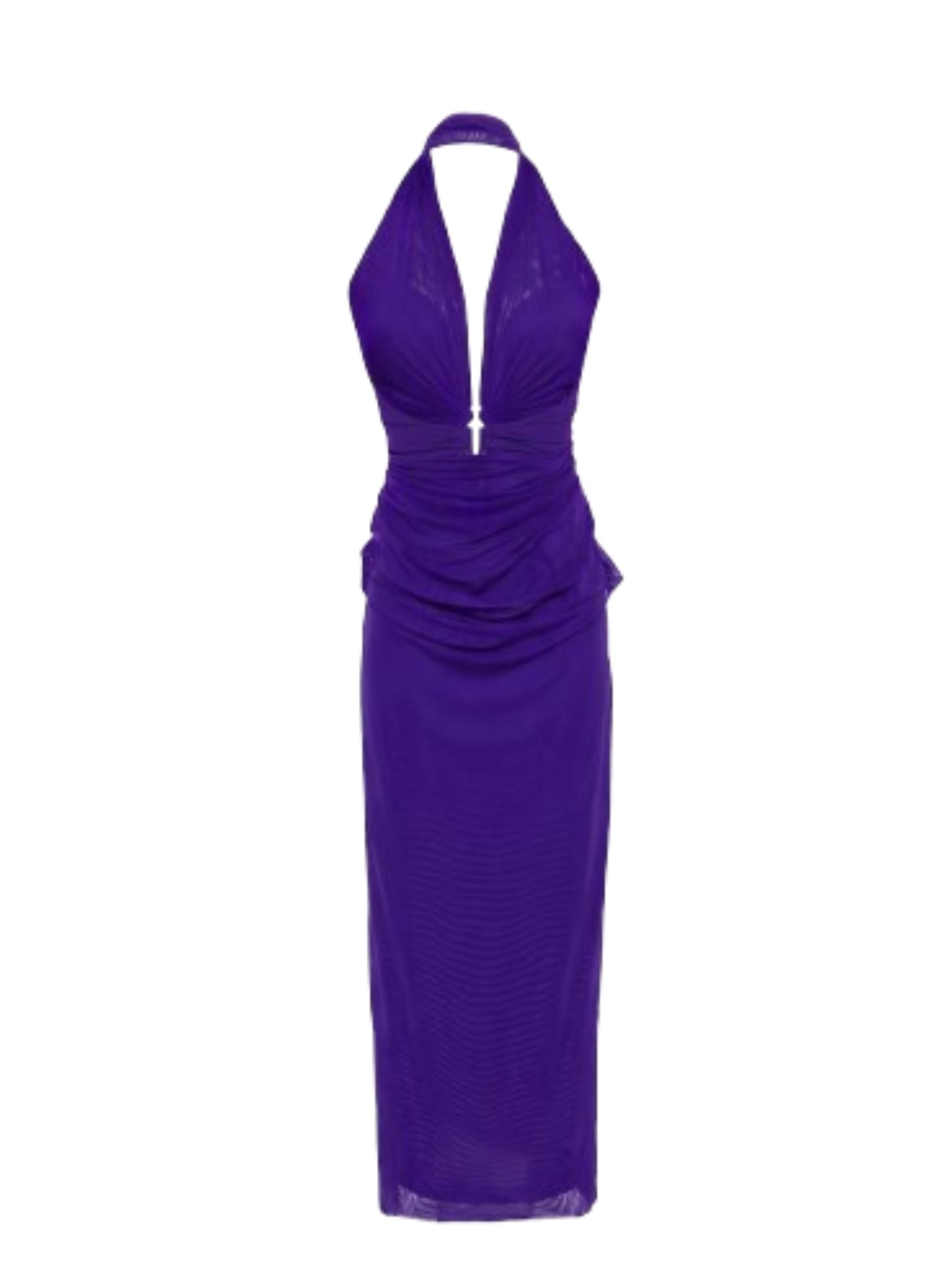 Copricostume con scollo all`americana Viola