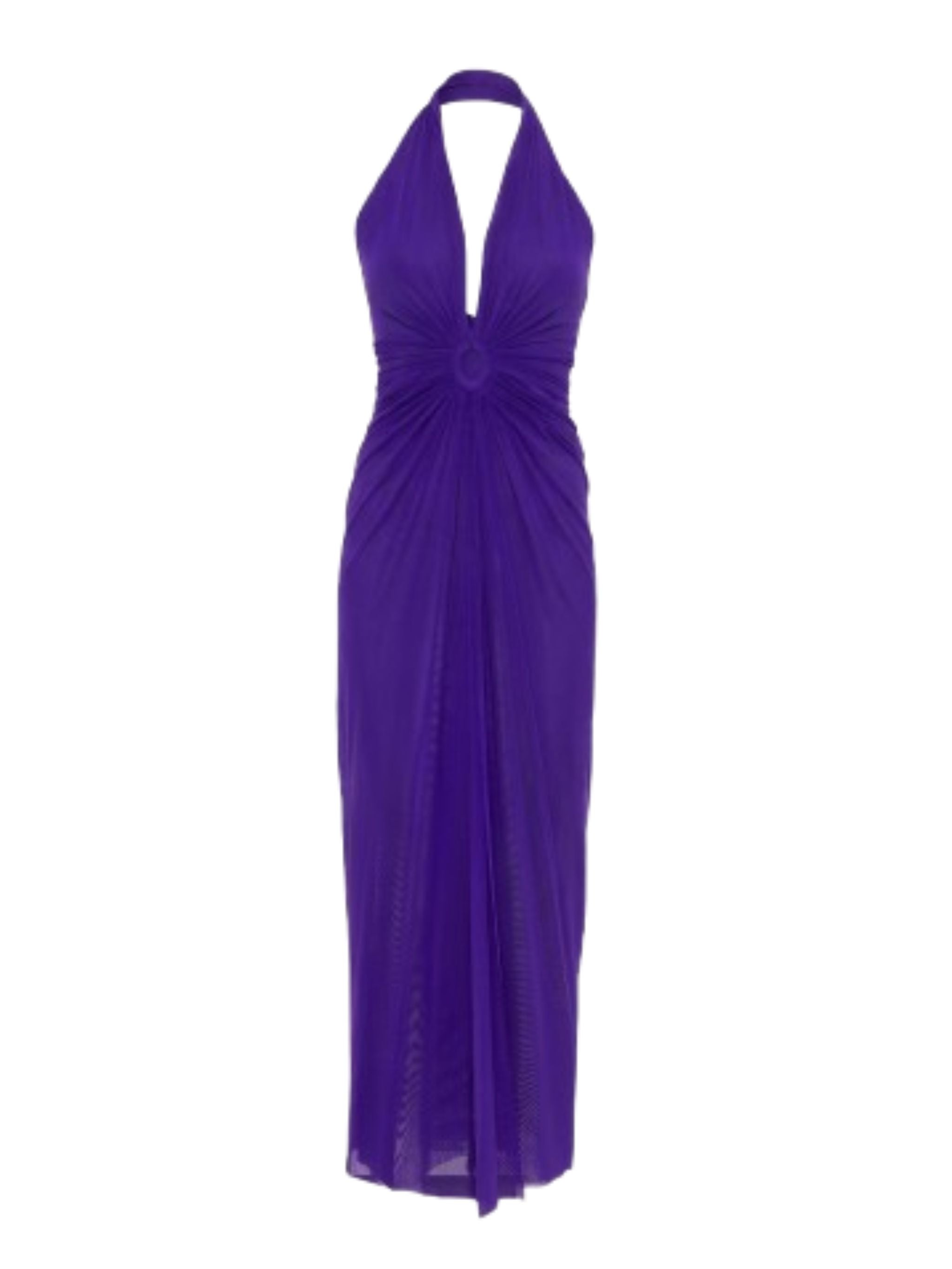 Copricostume con scollo all`americana Viola