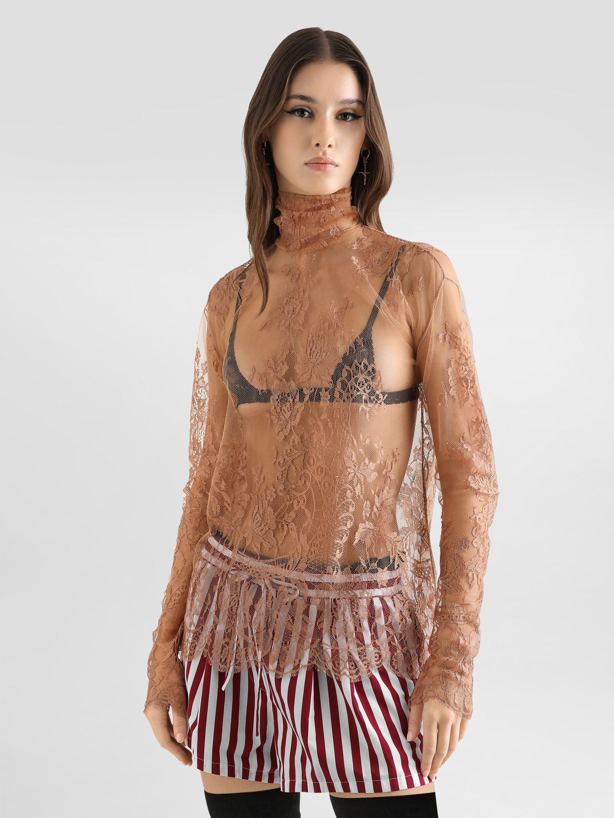 Chantilly lace blouse