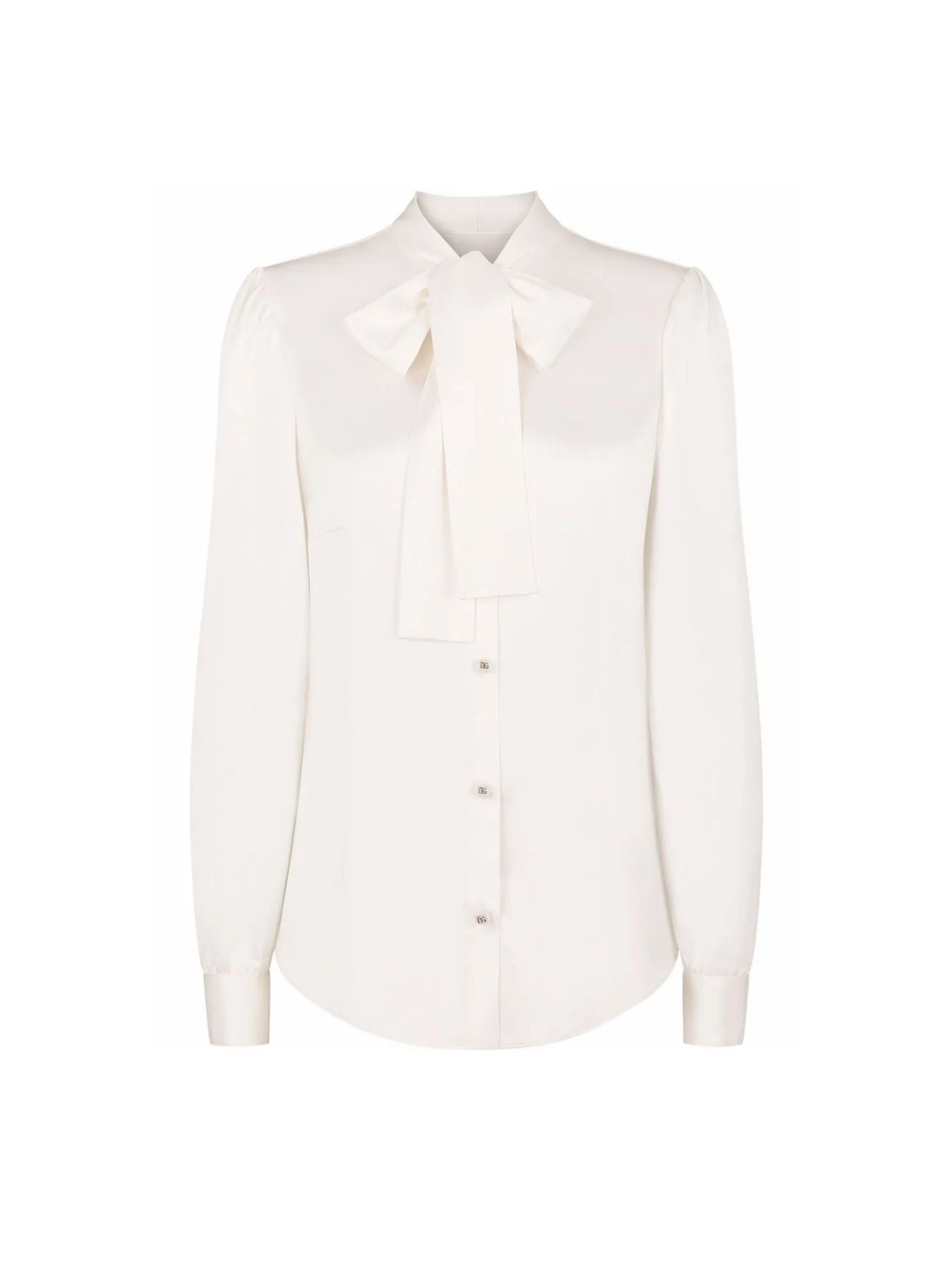 Tie-neck shirt